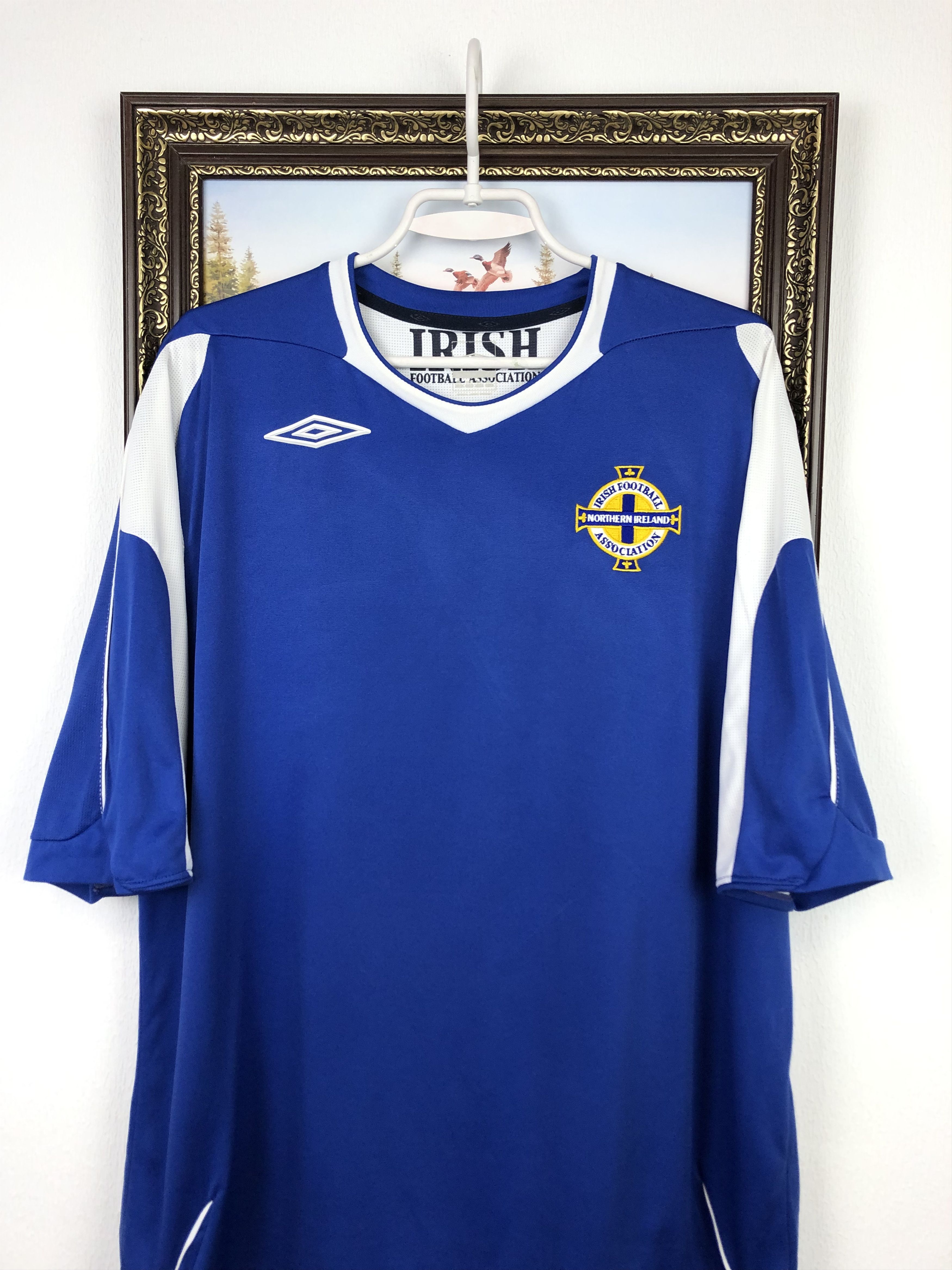 Vintage Northern Ireland football shirt 2006 Soccer Umbro Jersey Size US XXL / EU 58 / 5 - 2 Thumbnail