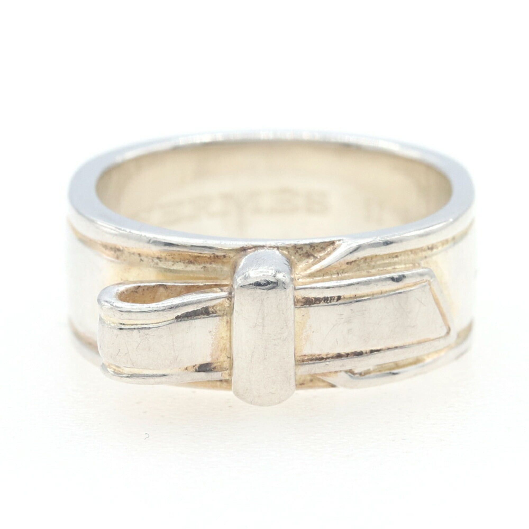 Hermes Hermes Artemis Ring, Sterling Silver 925, Size 52, Ribbon, Women's Size ONE SIZE - 1 Thumbnail