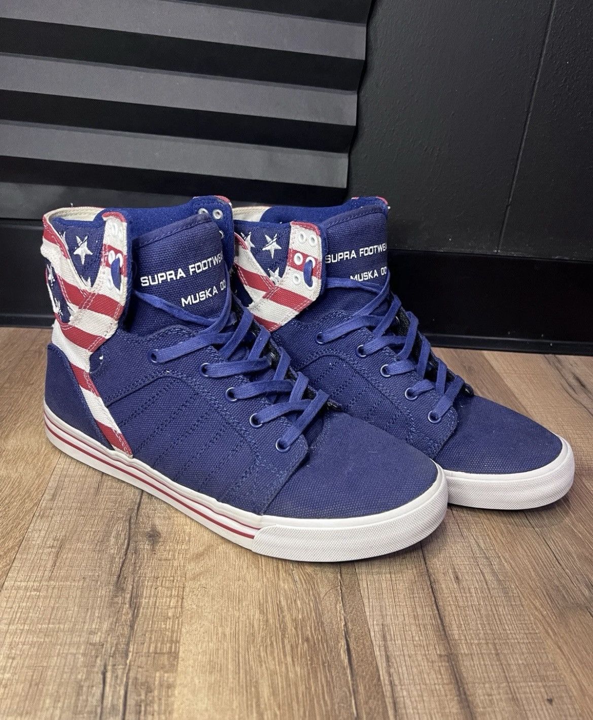 Supra RARE - Supra Muska 001 “Liberty” SkyTop Sneaker/Shoes Size US 10.5 / EU 43-44 - 1 Thumbnail