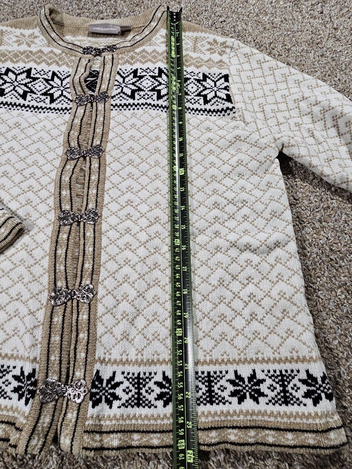 Croft & Barrow Croft Barrow Fair Isle Clasps Acrylic Sweater Cardigan M Size M / US 6-8 / IT 42-44 - 5 Thumbnail