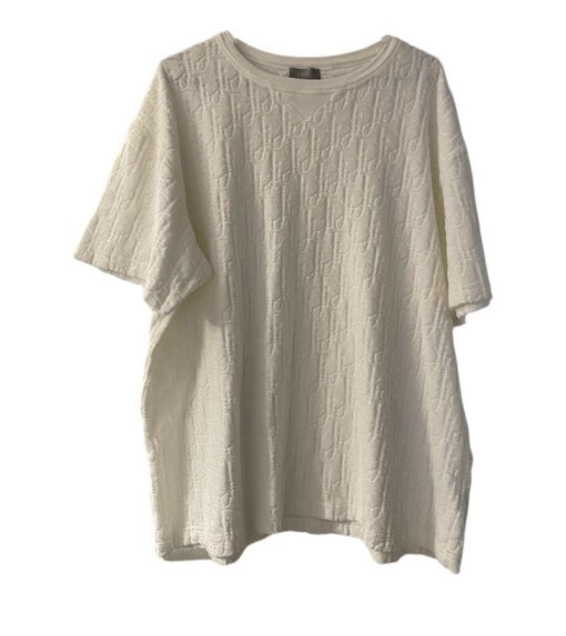 Dior Dior luxury oblique towel tee Size US XXL / EU 58 / 5 - 1 Thumbnail