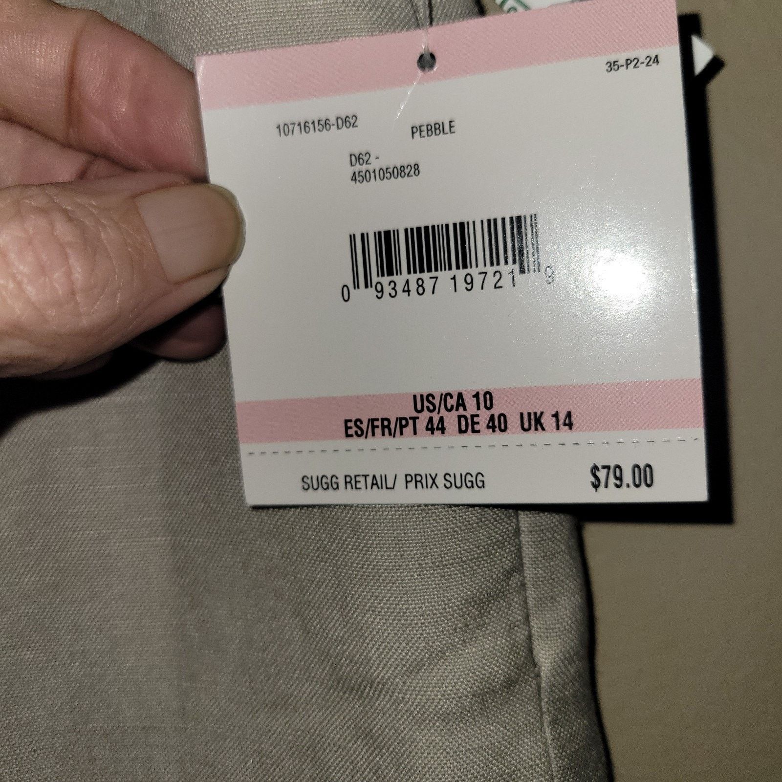 & Other Stories Kasper Audrey Classic Side Zip Pants Pebble (Size 10) Nwt Size 32" / US 10 / IT 46 - 5 Thumbnail