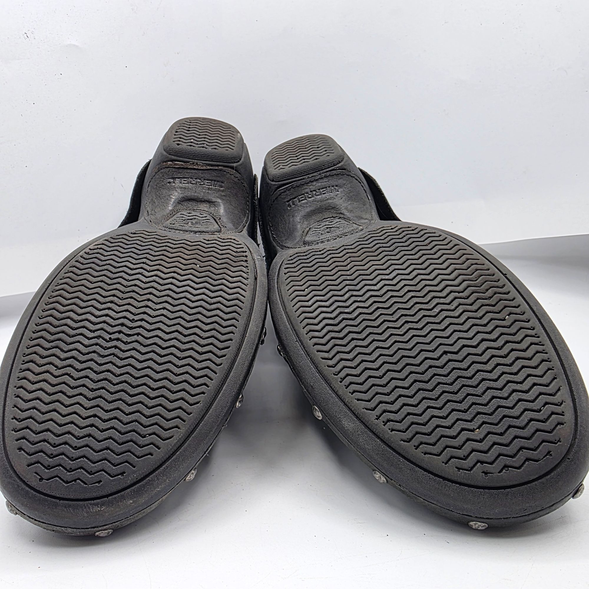Merrell Merrell Black Leather Luxe Wrap Womens Size 9.5 Black Slip O Size US 9.5 / IT 39.5 - 11 Thumbnail