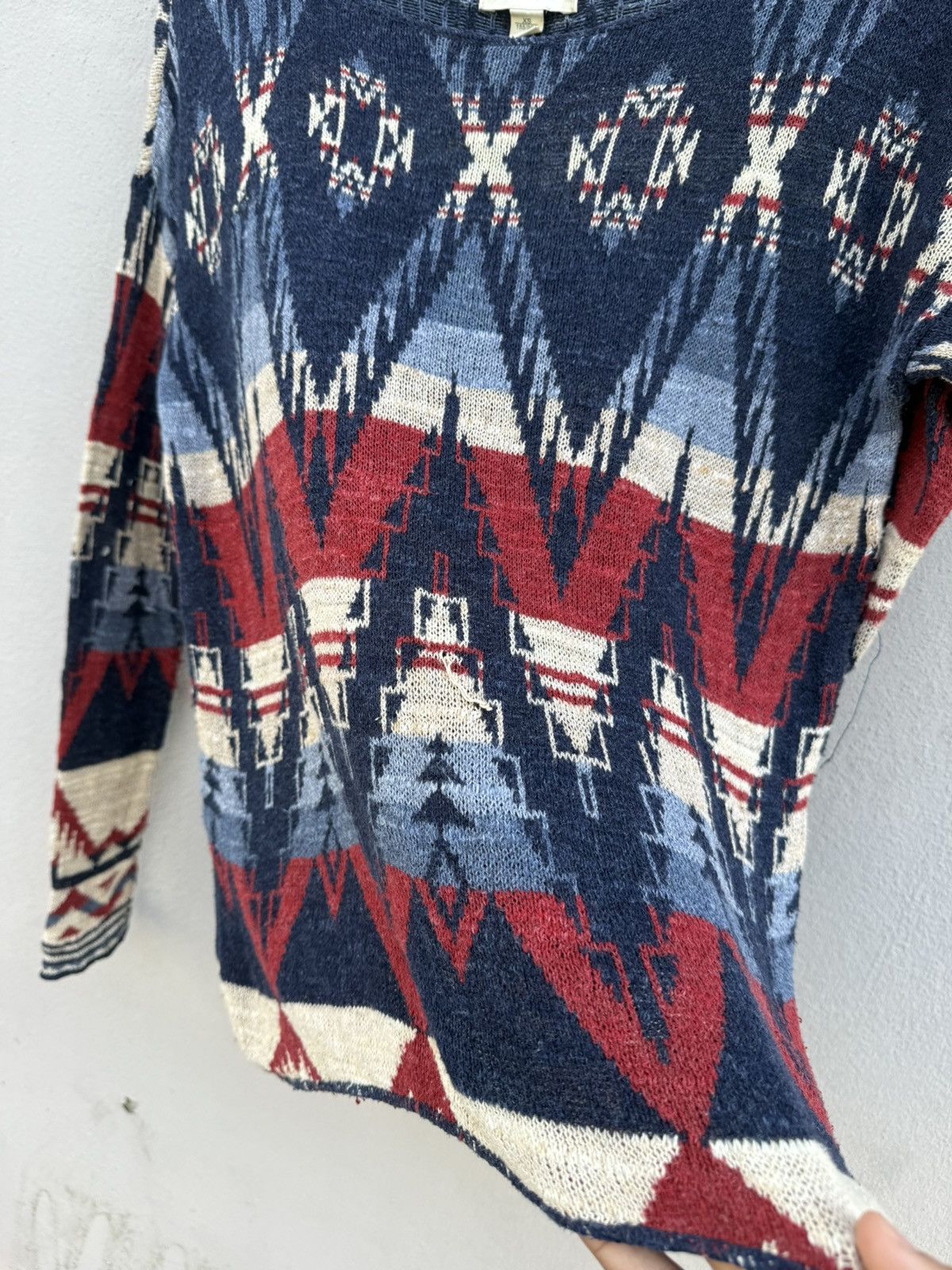 Denim & Supply Ralph Lauren Denim & Supply by Ralph Lauren Aztec Knitted Loose Collar Size S / US 4 / IT 40 - 4 Thumbnail