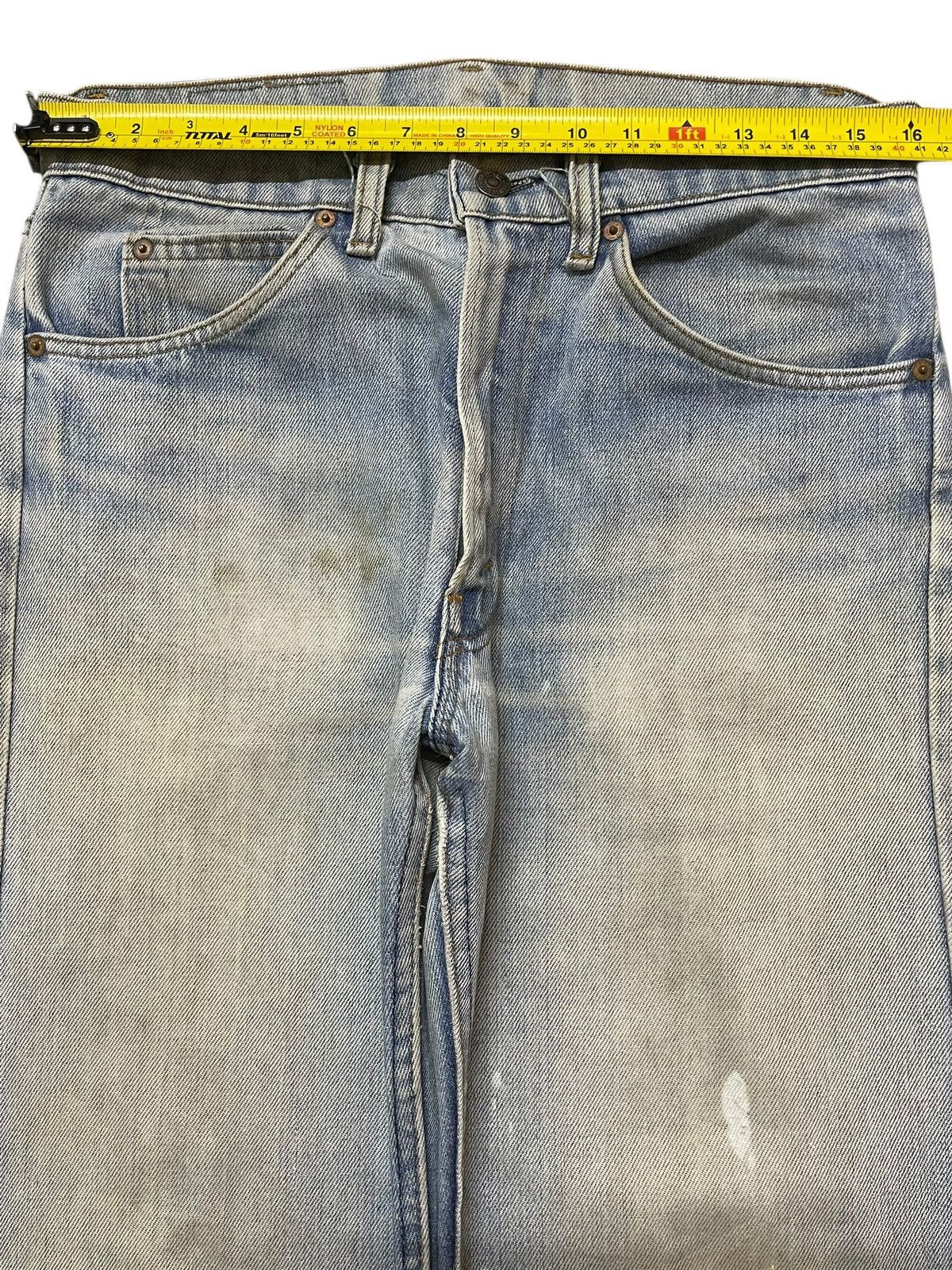 Levi's Crazy Vintage 70s Levis Orange Tab Button #8 Mud Wash Faded Size US 32 / EU 48 - 13 Thumbnail