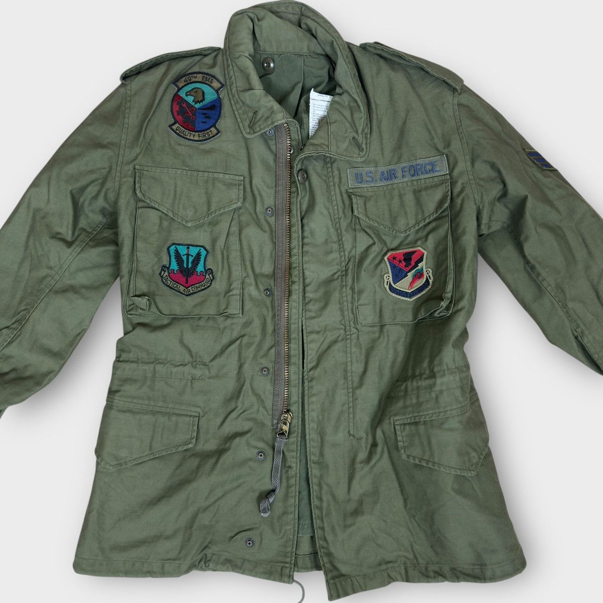 Alpha Industries Vintage USAF M65 Field Jacket 49th EMS TAC Holloman AFB Size US M / EU 48-50 / 2 - 1 Thumbnail