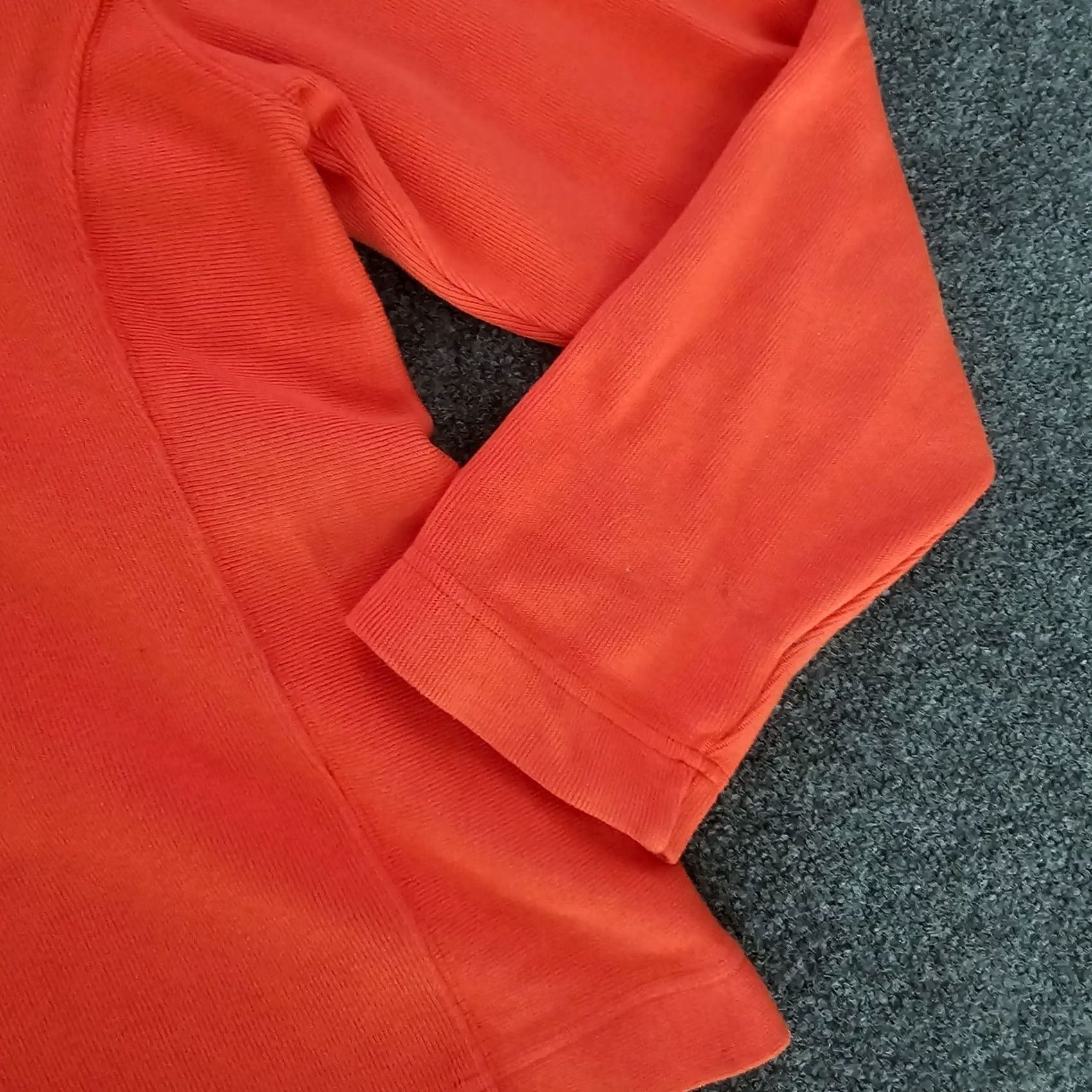 Vintage Fresh Produce Sweater Pullover Womens Medium Orange 1/4 Zip Long Sleeve Casual Size M / US 6-8 / IT 42-44 - 4 Thumbnail