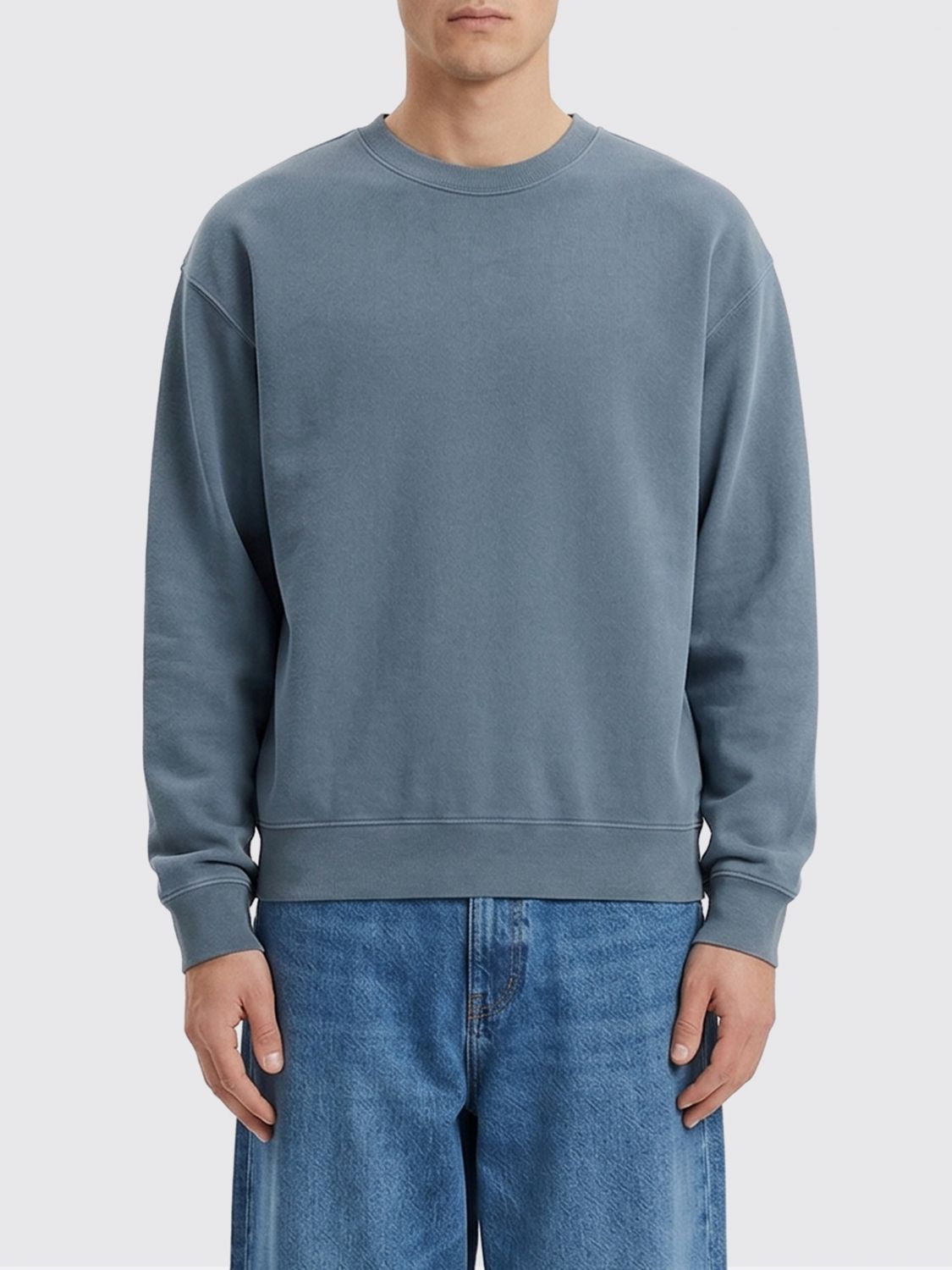 Golden Goose Golden Goose Sweatshirt Men Gnawed Blue Size US XL / EU 56 / 4 - 1 Thumbnail