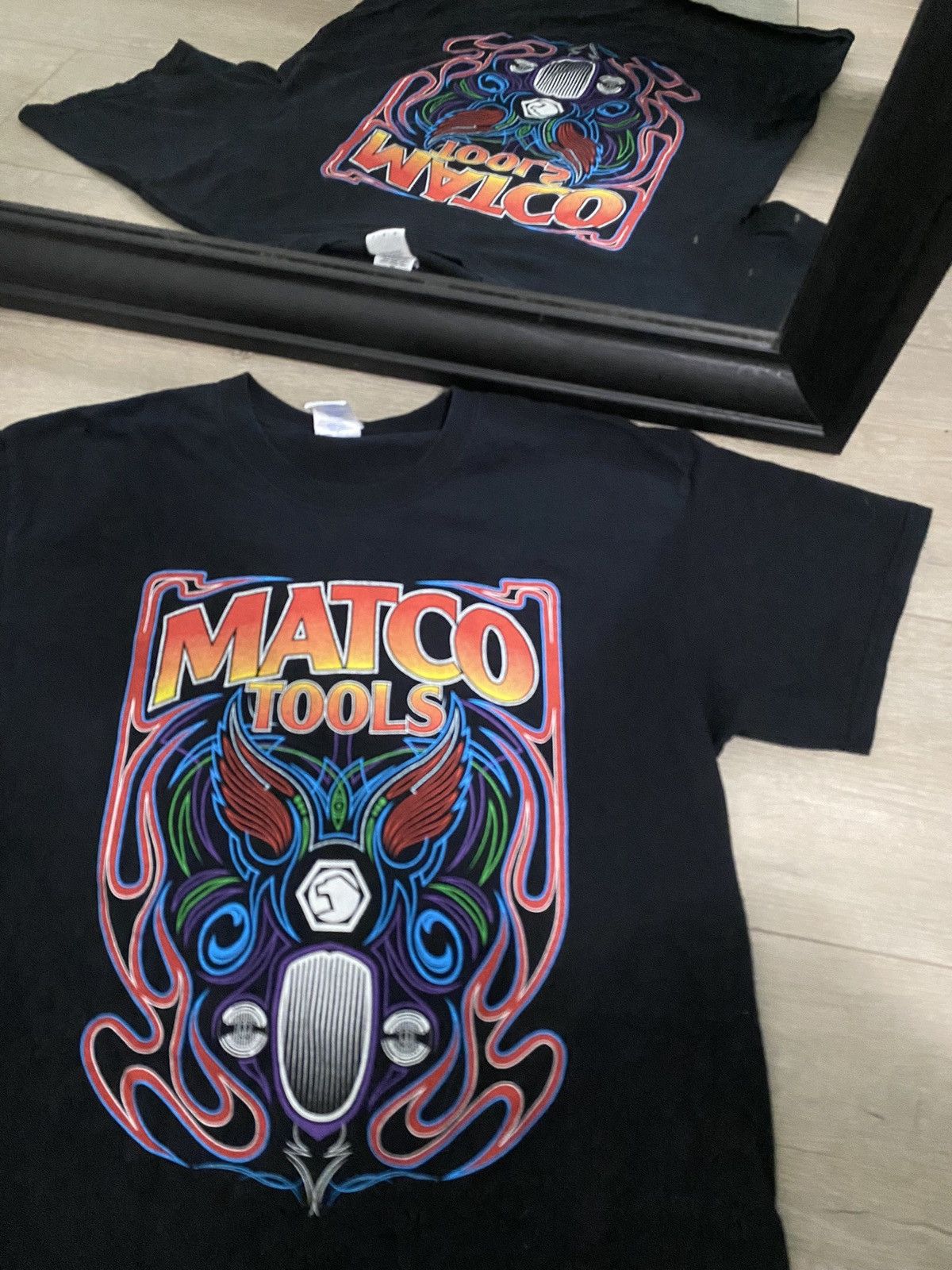 NASCAR × Vintage Rare Vintage / Y2K Lowrider Matco Paint Tools Car Shirt Size US L / EU 52-54 / 3 - 1 Thumbnail