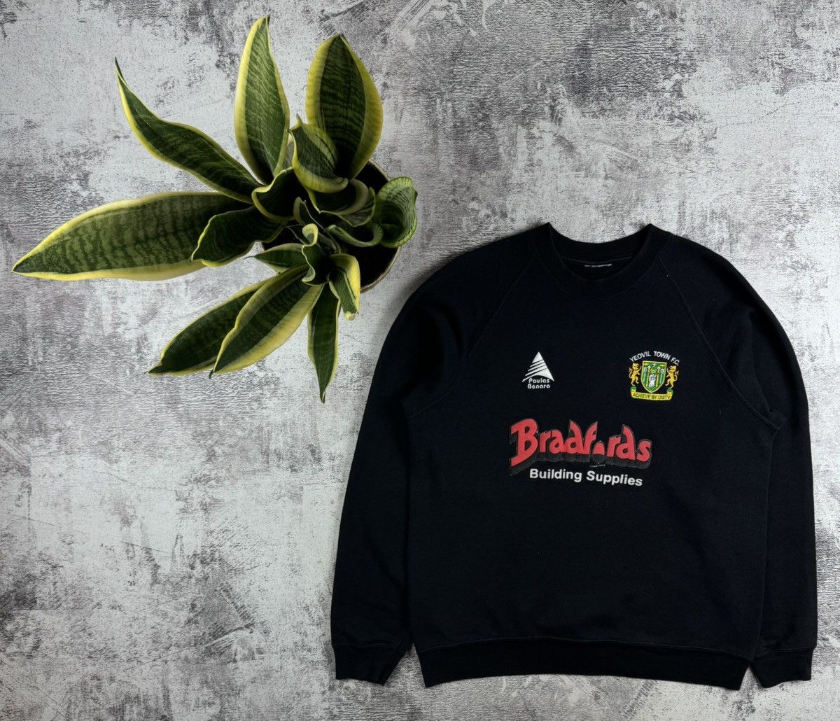 Vintage Yeovil Town FC 00s Paulas Benara Men’s Black Medium Soccer Pullover Sweatshirt Size US M / EU 48-50 / 2 - 1 Thumbnail