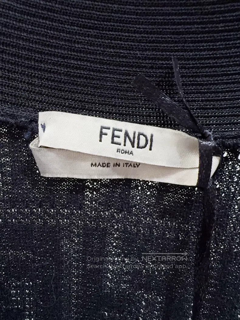 Fendi Fendi Logo-emblazoned cardigan Size XS / US 0-2 / IT 36-38 - 2 Thumbnail