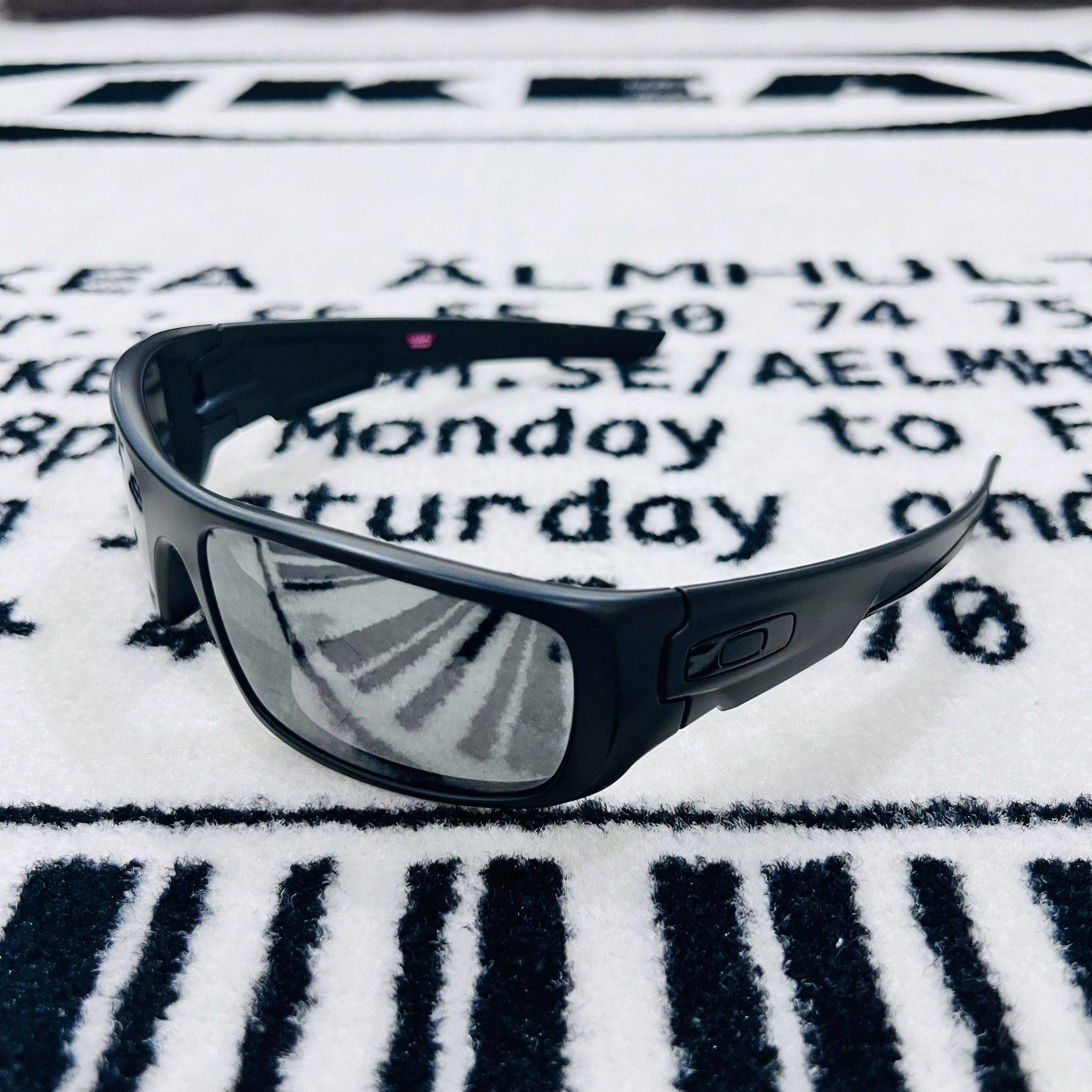 Oakley Oakley Black Iridium Polarized Crankshaft Wrap Sunglasses Size ONE SIZE - 3 Thumbnail