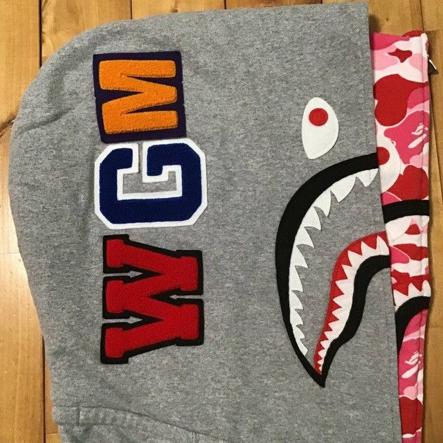 Bape BAPE Double Shark Full Zip Hoodie ABC camo pink APE 2XL XXL Size US XXL / EU 58 / 5 - 4 Thumbnail