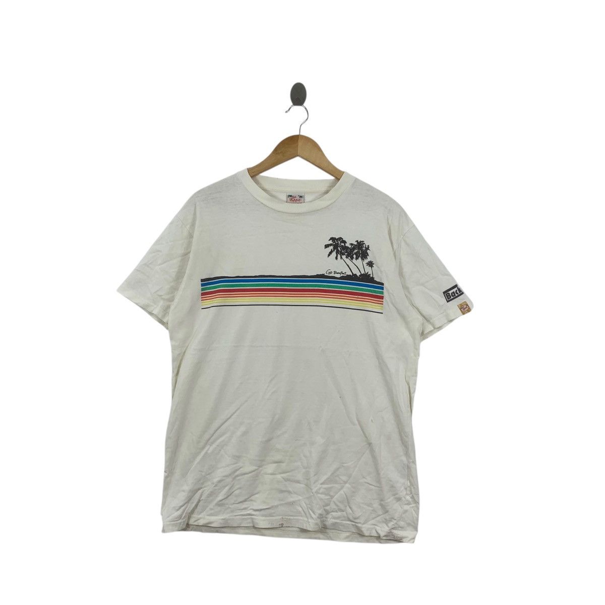 Other Vintage GO BAREFOOT HAWAII Beach Rainbow Tee Shirt Top Size US M / EU 48-50 / 2 - 1 Thumbnail