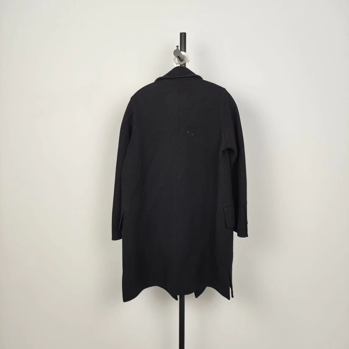 Max Mara MaxMara Black Wool Coat 160 Size M / US 6-8 / IT 42-44 - 2 Thumbnail
