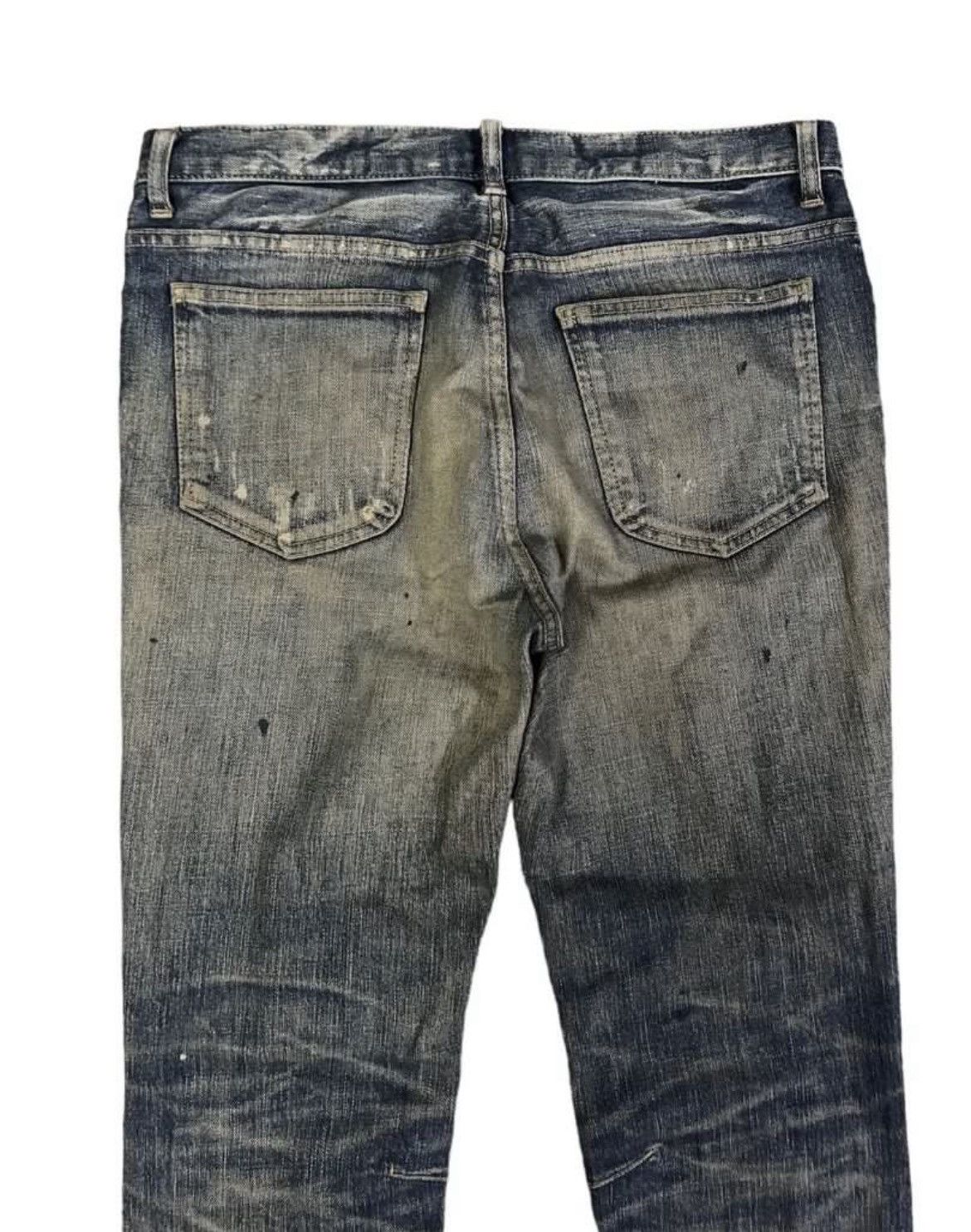 Lounge Lizard Japanese Brand Lounge Lizard Distressed Denim Size US 31 - 4 Thumbnail