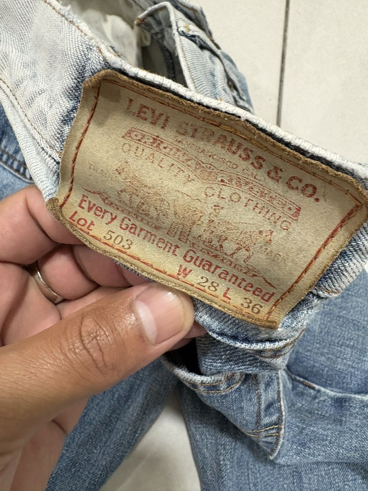 Levi's Vintage Clothing Vintage levi’s jeans Size US 27 - 10 Thumbnail