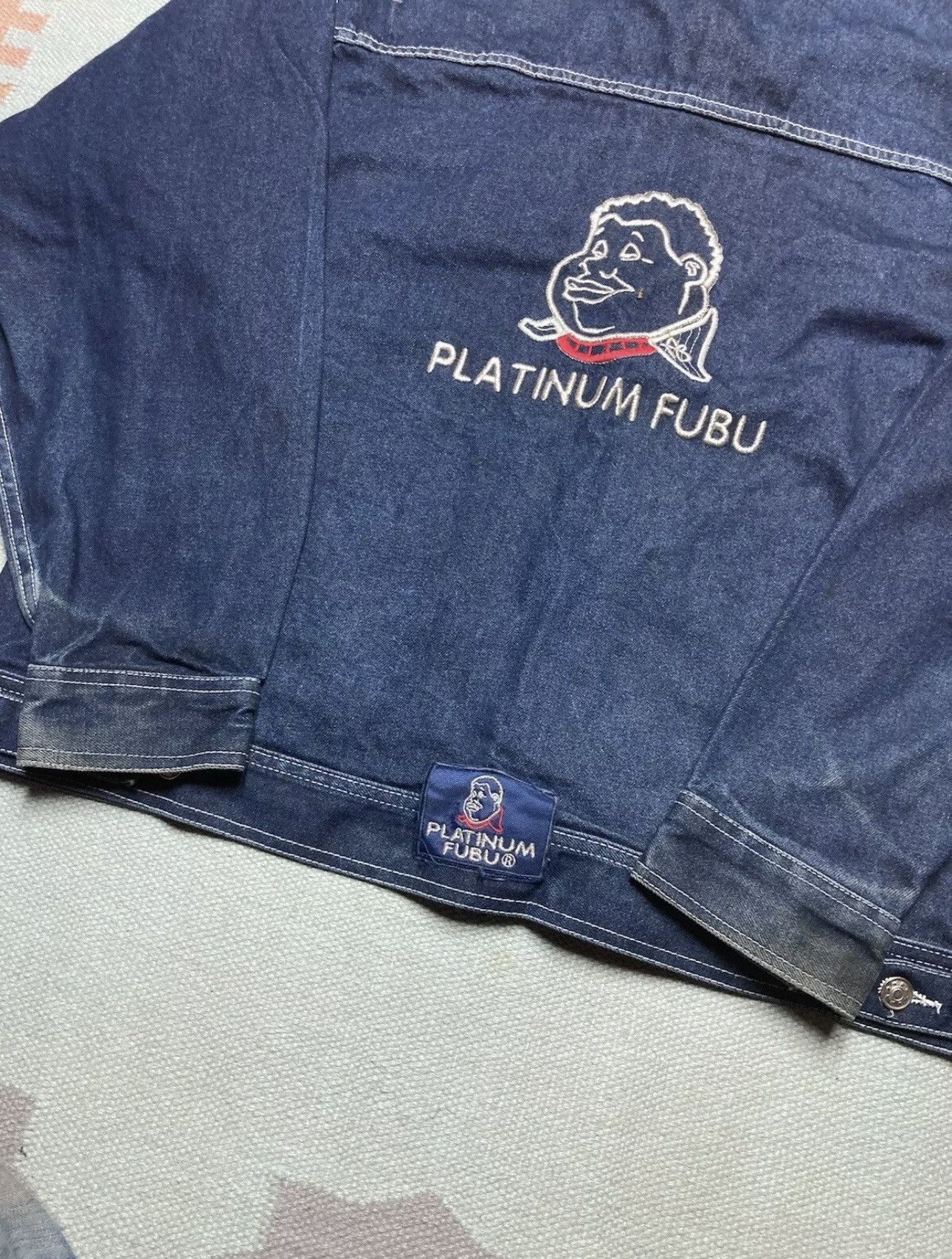 Fubu Vintage FUBU Fat Albert Denim Jacket Size US XL / EU 56 / 4 - 3 Thumbnail