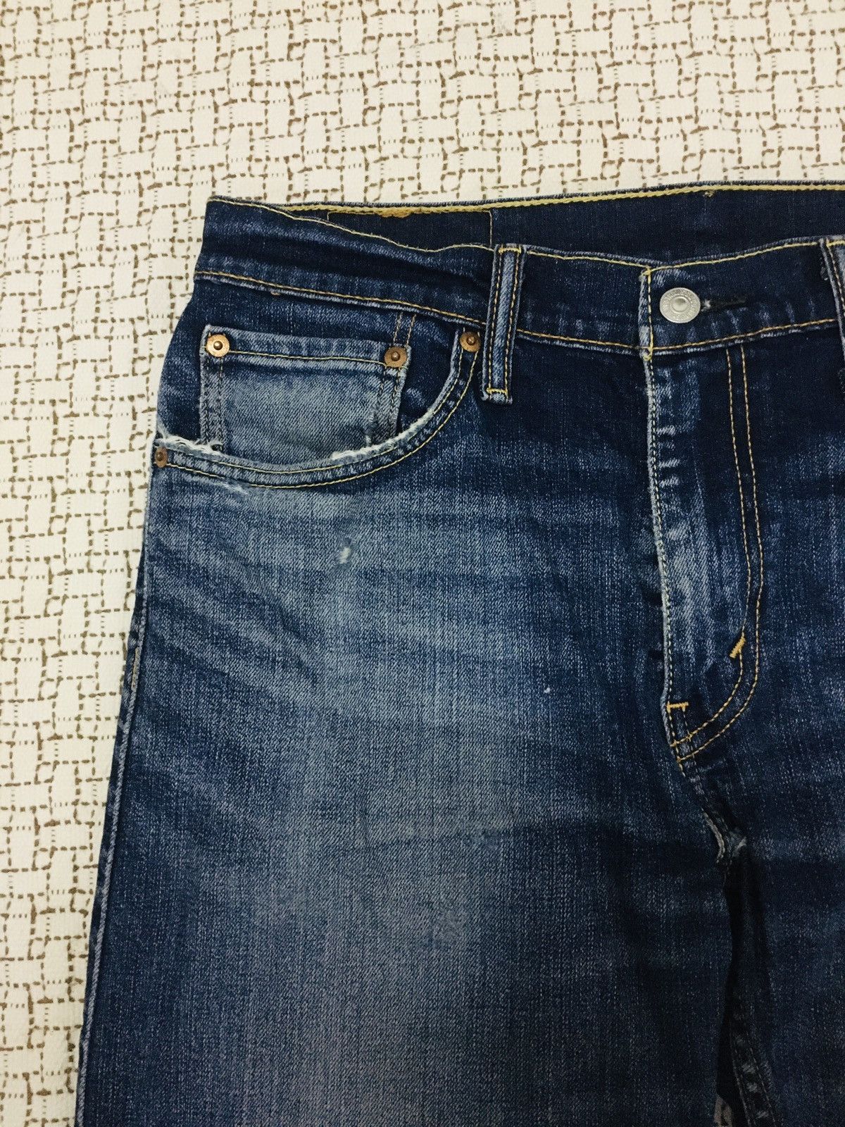 Levi's A06 Levis Lot 512 Distressed Denim Size US 33 - 6 Thumbnail