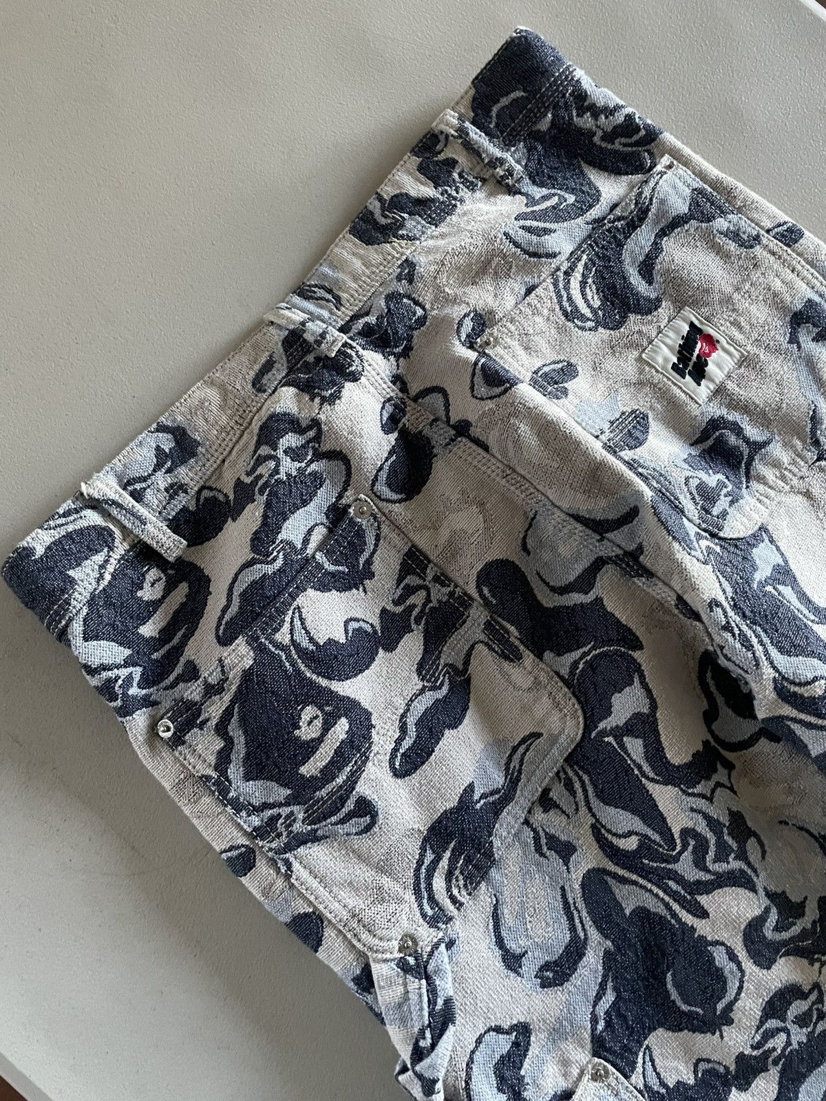 Bape A Bathing Ape Art Camo Gobelin Work Pants Size US 32 / EU 48 - 17 Thumbnail