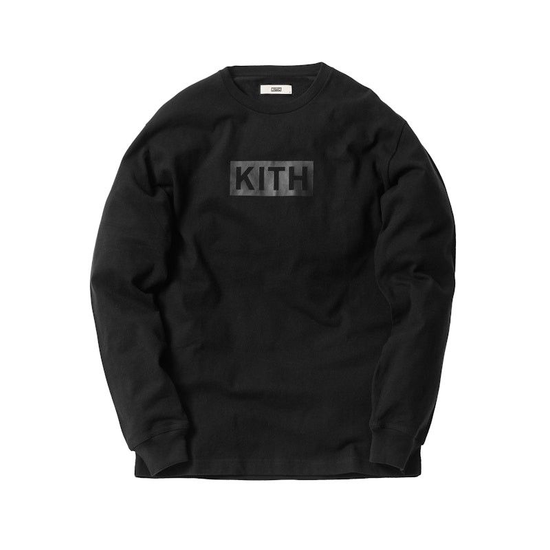 Kith Kith Classic Box Logo L/S Tee in Triple Black (Fall 2017) Size US M / EU 48-50 / 2 - 1 Thumbnail