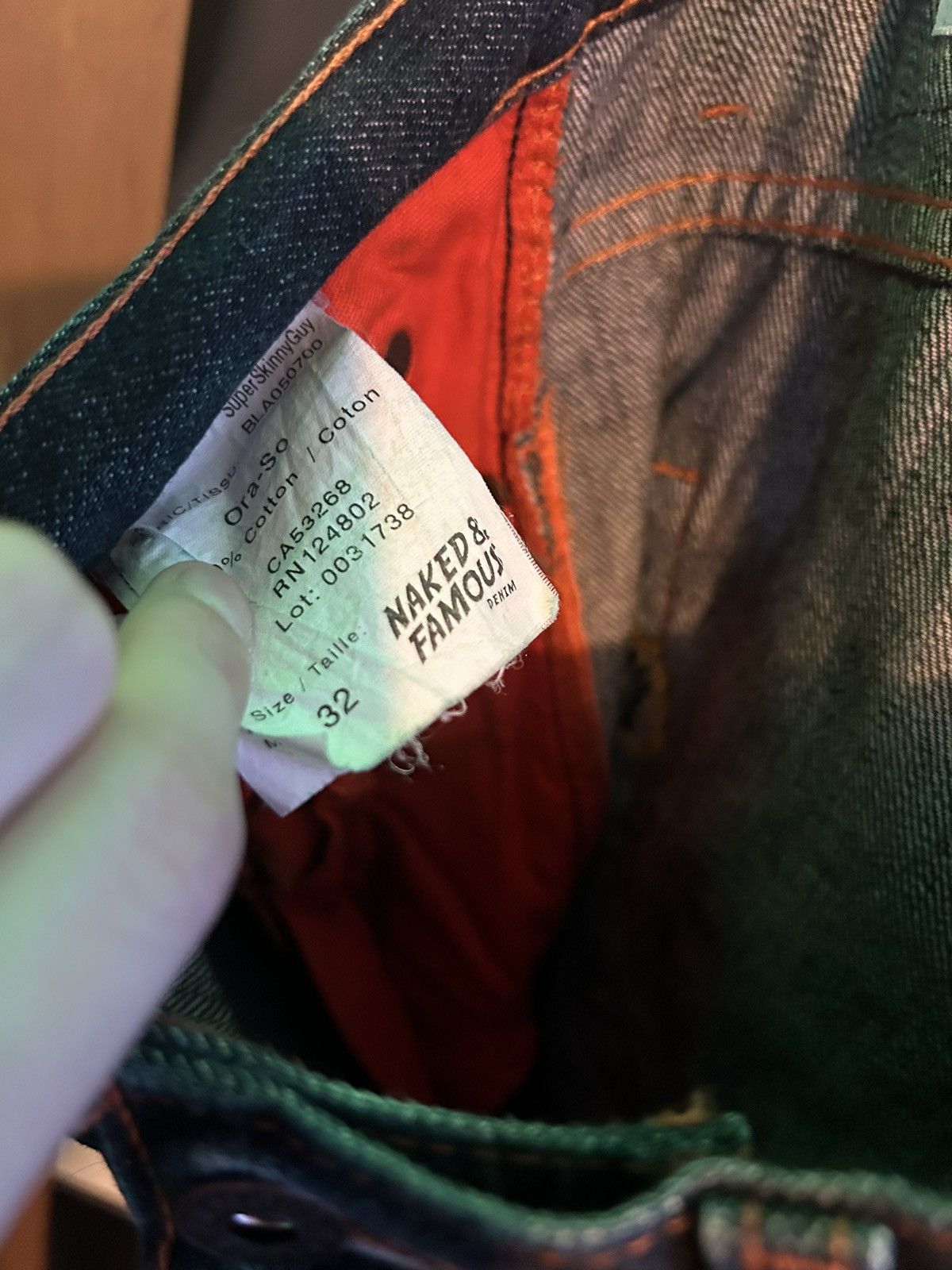 Naked & Famous Naked & Famous Street Fighter Selvedge Denim Size US 32 / EU 48 - 7 Thumbnail