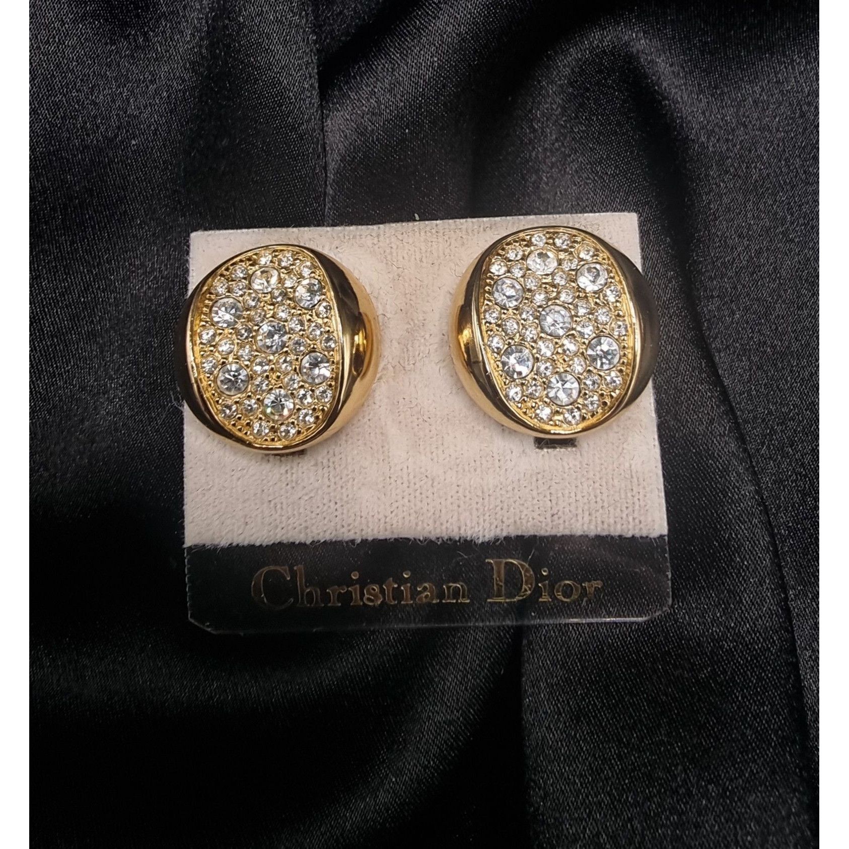 Dior Rare Find Vintage CHRISTIAN DIOR 1980s-90s Gold-Tone Clip-On Size ONE SIZE - 9 Thumbnail