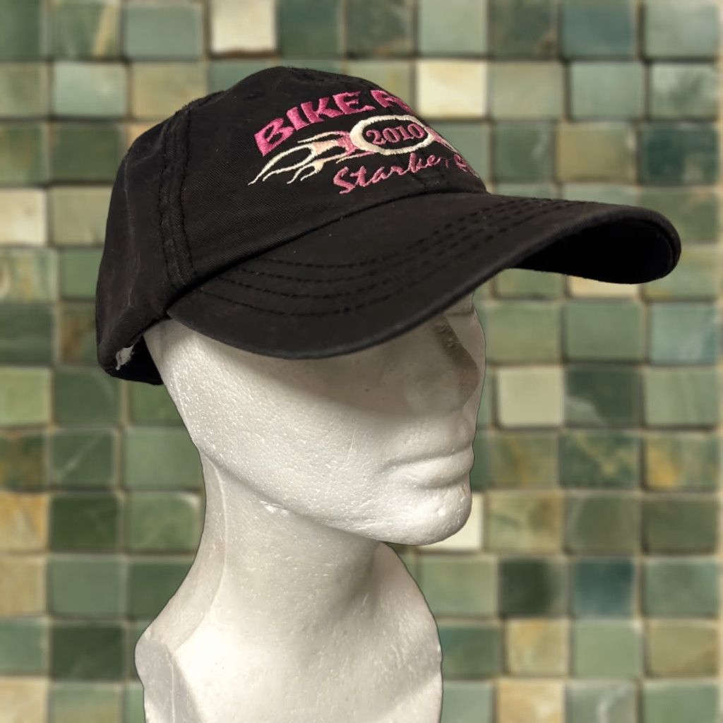 Vintage VINTAGE Unbranded Trucker Hat Bikefest Flames Cap USA 2010 Starke Florida OSFA Adjustable Black Cotton Men Cap Size ONE SIZE - 1 Thumbnail