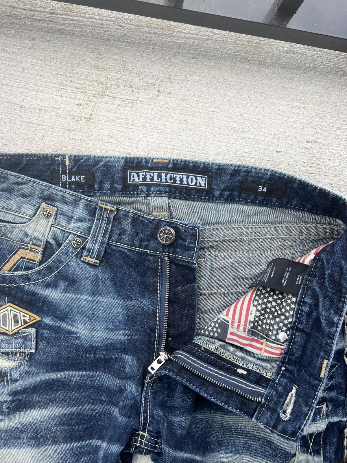 Affliction Affliction denim jean Size US 34 / EU 50 - 5 Thumbnail