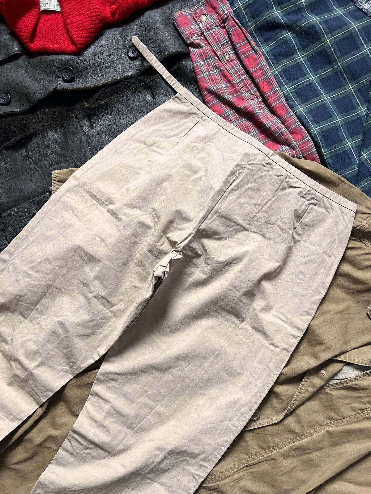 Hermes Vintage Hermes Wide-Leg Cotton Pants Trousers With Belt Size 27" / US 4 / IT 40 - 13 Thumbnail