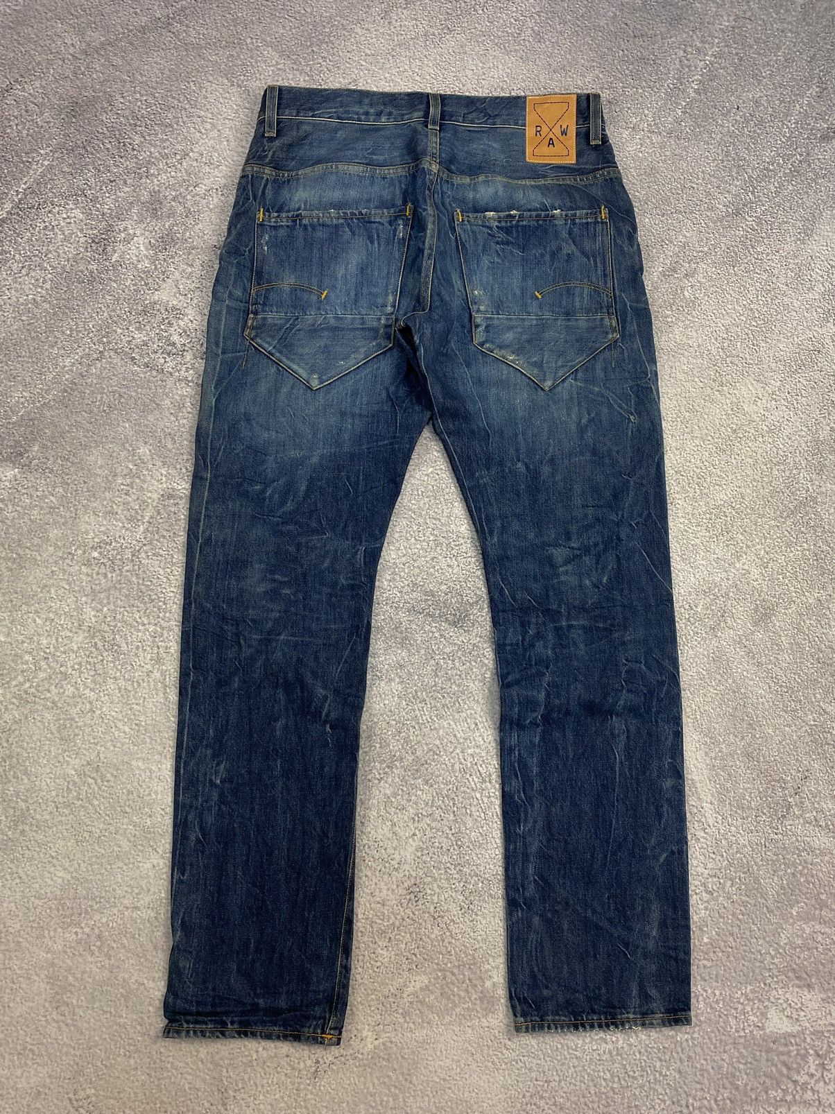 G-Star G-Star Raw Selvedge New Radar RE TP Tapered Fit Denim Jeans Size US 32 / EU 48 - 8 Thumbnail