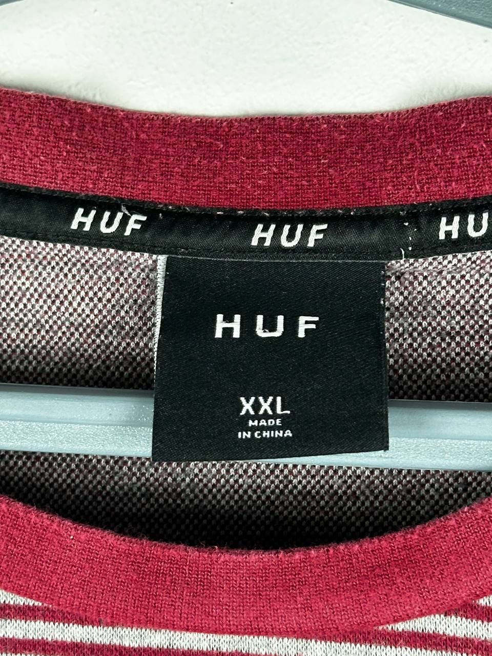 Huf Huf Striped Mens Large Long Sleeve Shirt Size US XXL / EU 58 / 5 - 5 Thumbnail