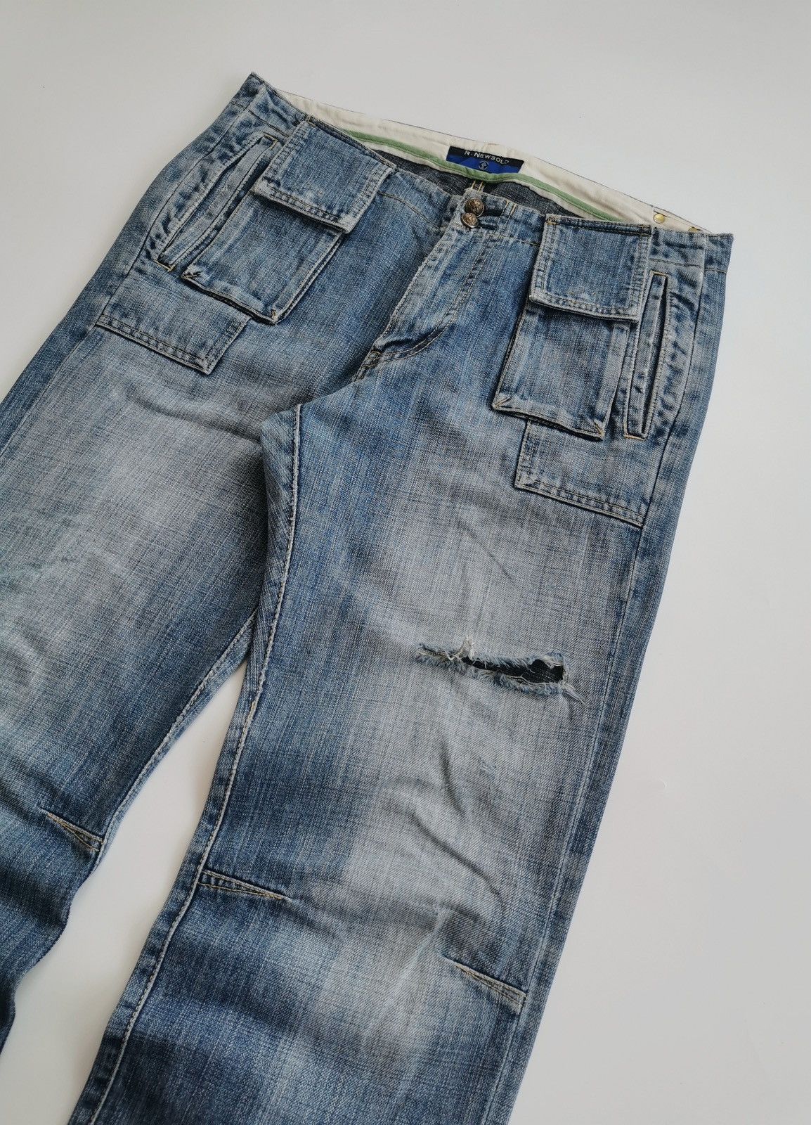 Paul Smith Thrashed Paul Smith Snap Multipocket Distressed Jeans Size US 34 / EU 50 - 4 Thumbnail