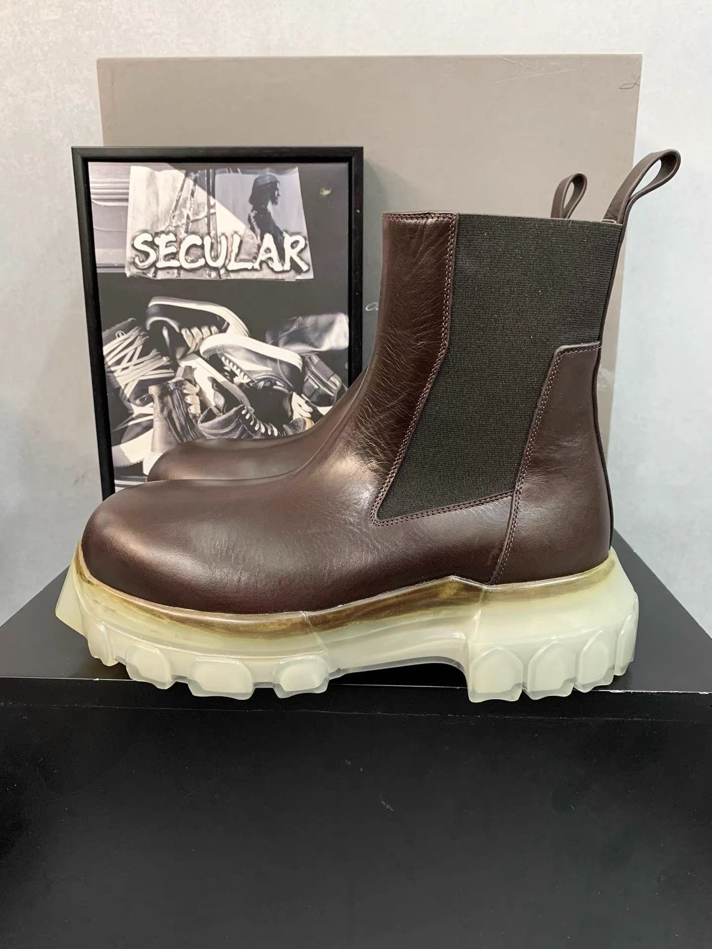 Rick Owens Rick Owens Tractor Octopus Sole Chelsea Boots K34 Size US 5 / IT 35 - 4 Thumbnail