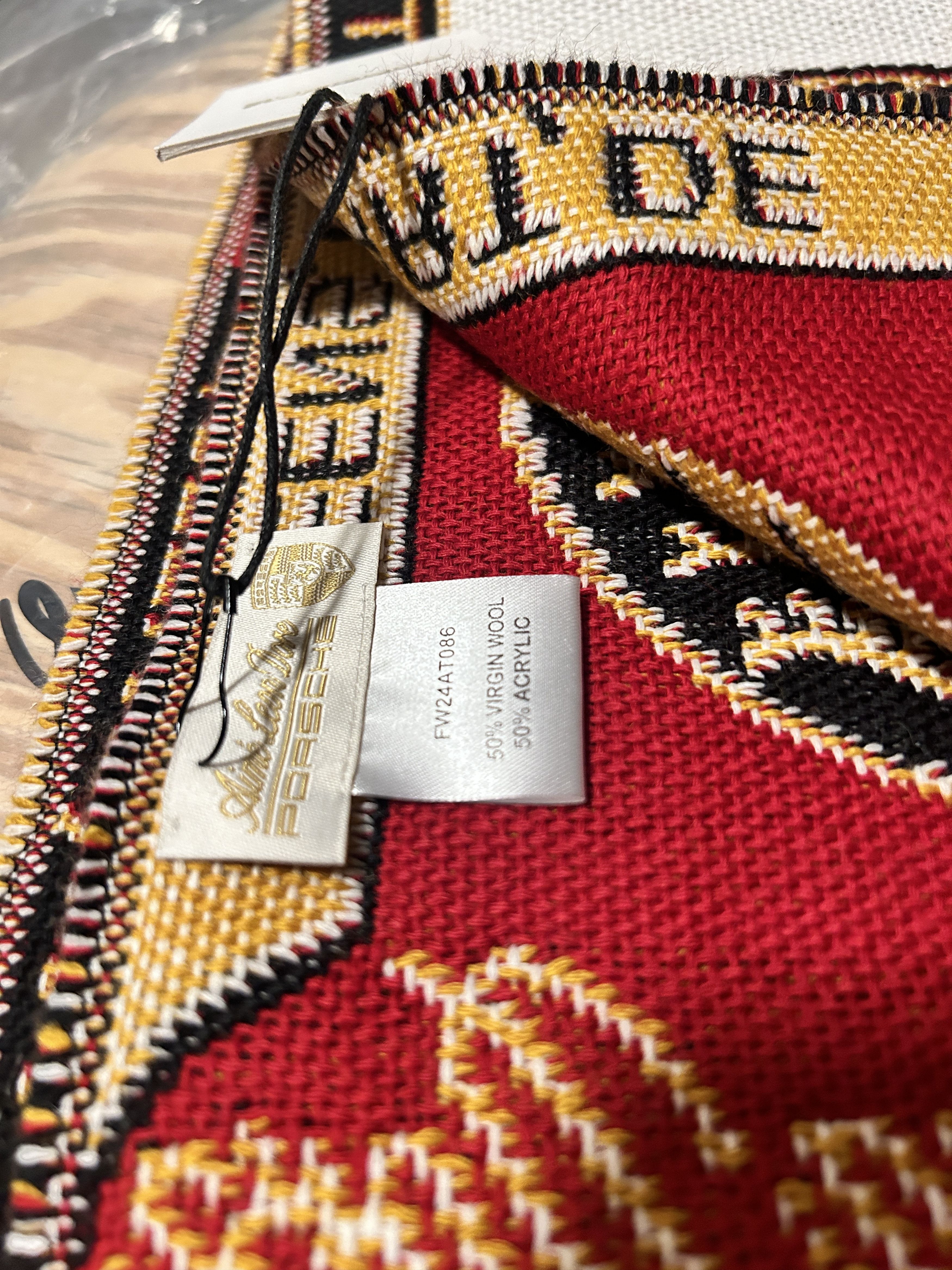 Aime Leon Dore × Porsche Design ALD / Porsche 993 Turbo Wool Souvenir Scarf Size ONE SIZE - 5 Thumbnail