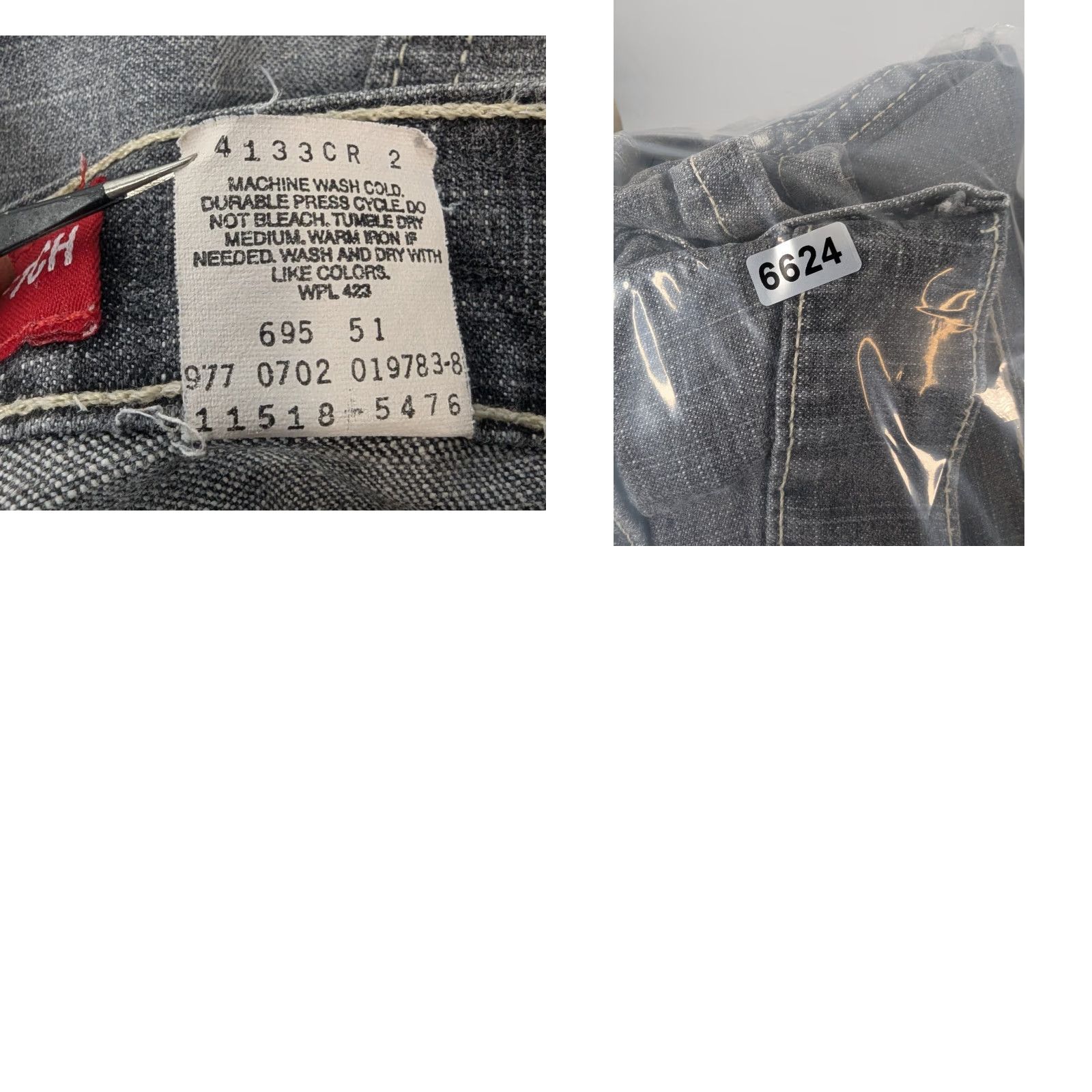 Levi's VINTAGE Levi's 518 Jeans Bootcut Regular Women Size 13 JR M Grey Faded Comfort Stretch denim Size 34" / US 12 / IT 48 - 9 Thumbnail