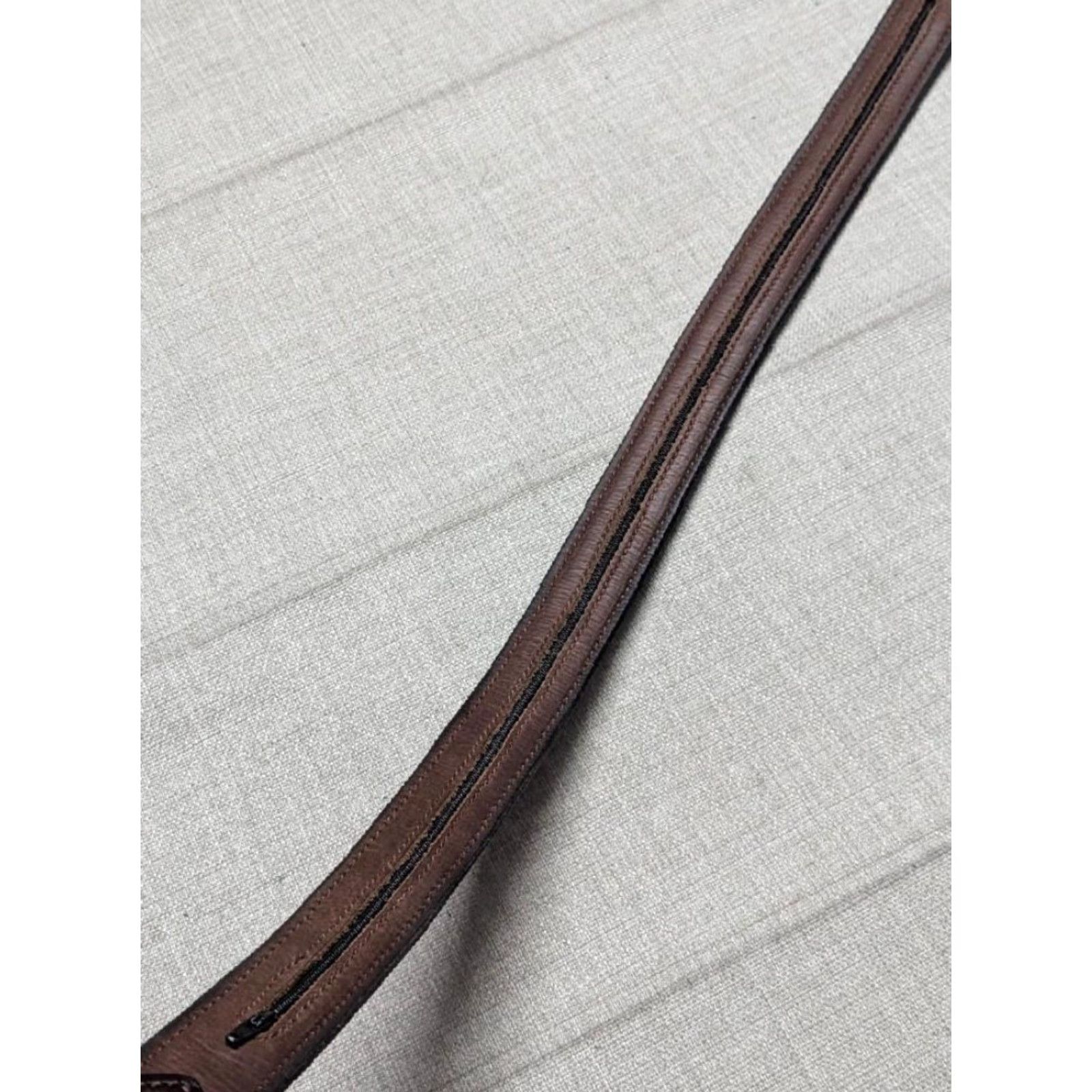 Vintage VINTAGE Bullhide Belts Western Belt 38 brown thick cowhide leather MONEY BELT removable buckle Mens Size 38 - 4 Thumbnail