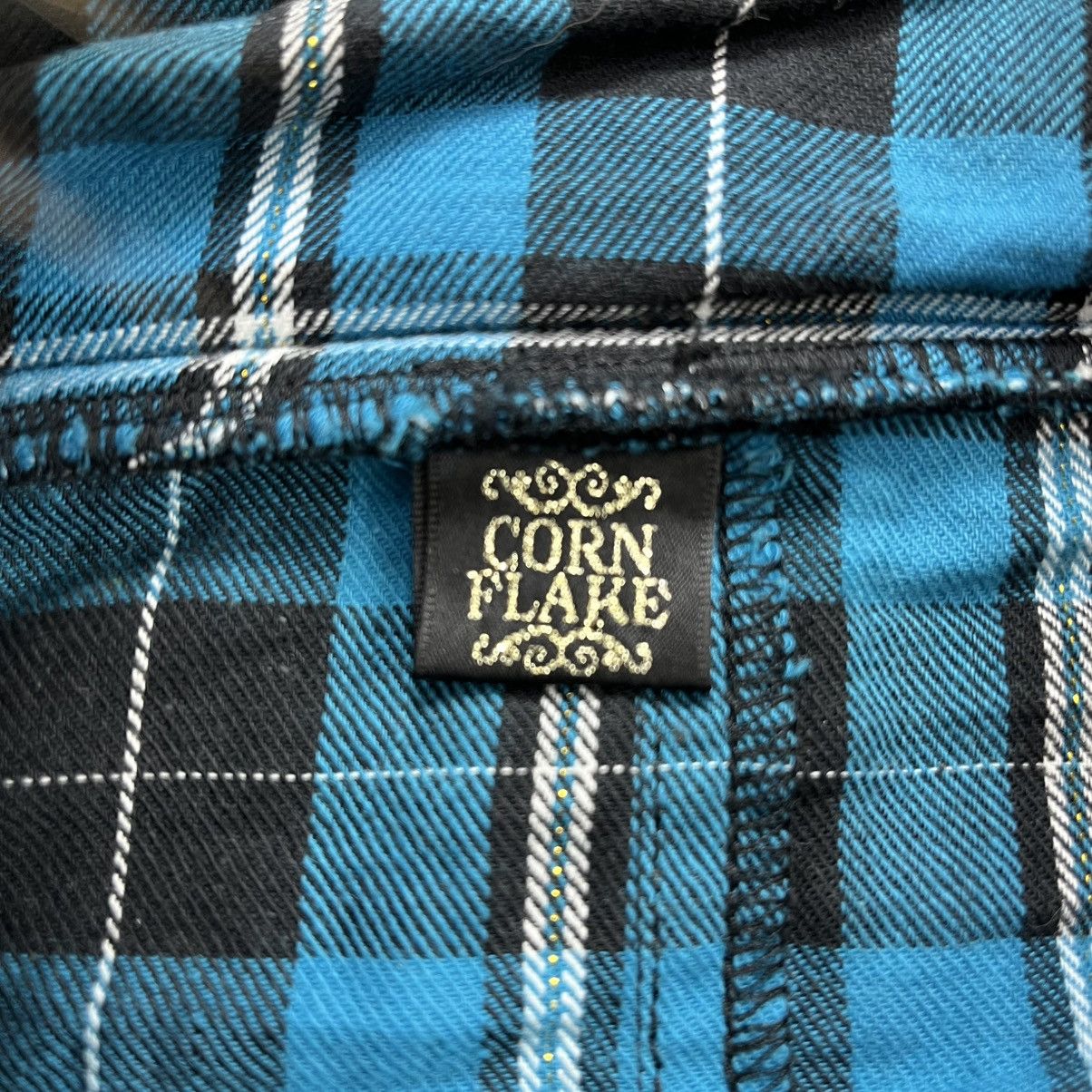 Japanese Brand 2000s Corn Flake Plaid Gothic Grunge Lgb Fur Zip Hoodie Size US S / EU 44-46 / 1 - 10 Thumbnail