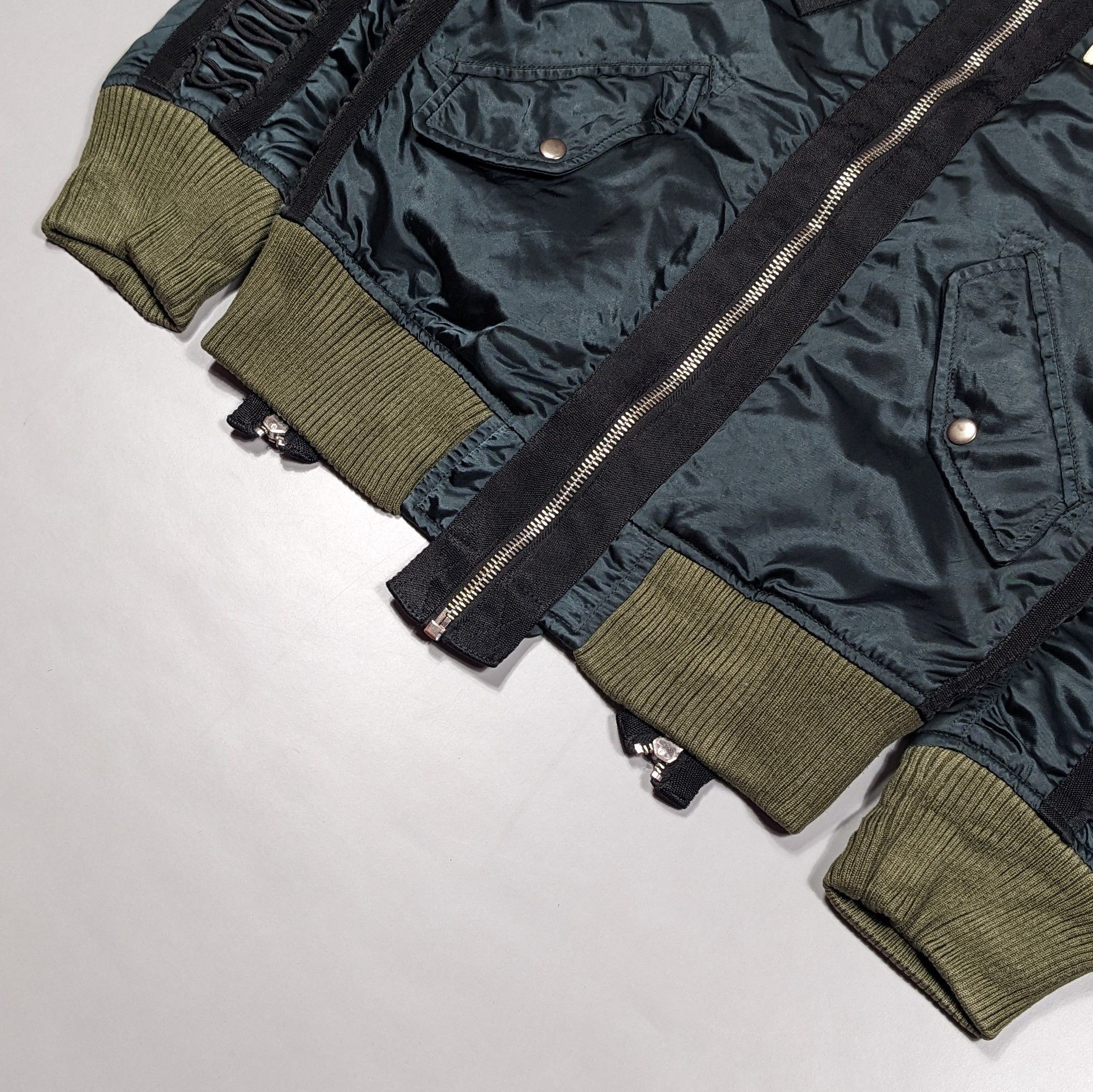 Diesel diesel ribbed sleeve bomber jacket Size US S / EU 44-46 / 1 - 5 Thumbnail