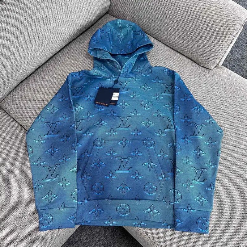 Louis Vuitton Louis Vuitton Deep Blue Women's Hoodie Size S 0089 Size S / US 4 / IT 40 - 1 Thumbnail