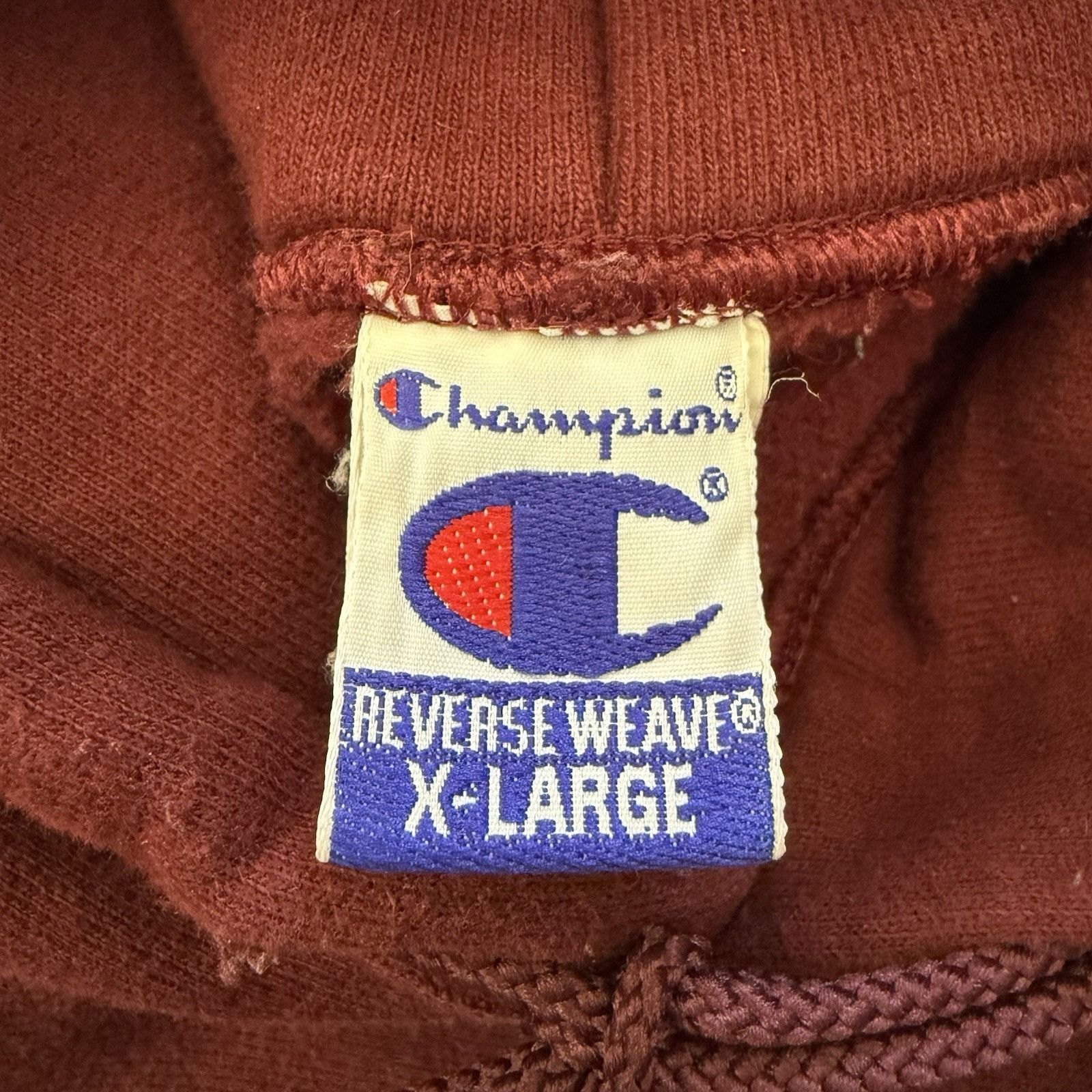 Champion VTG 90'S HARVARD REVERSE WEAVE MAROON HOODIE SWEATSHIRT HEAV Size US XL / EU 56 / 4 - 5 Thumbnail