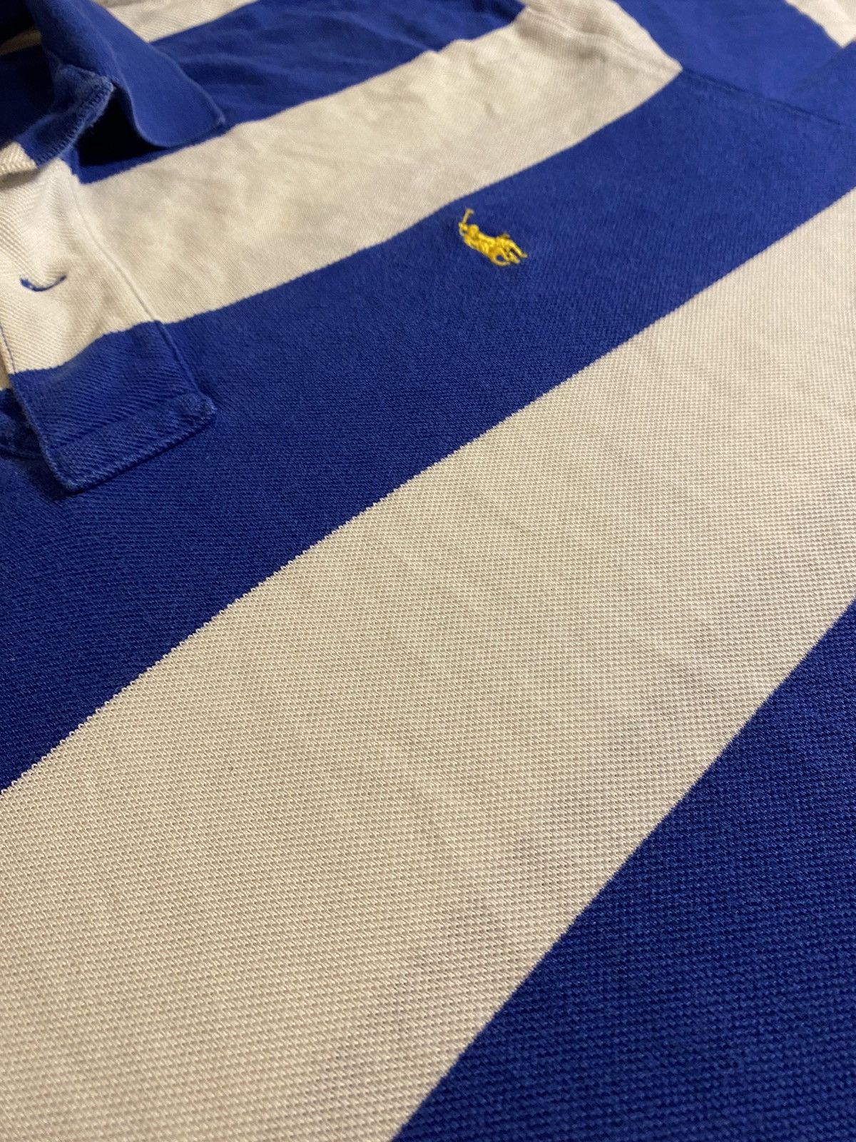 Polo Ralph Lauren × Vintage Vintage Polo Ralph Lauren Rugby Stripe Polo Shirt – Late 90s Size US L / EU 52-54 / 3 - 5 Thumbnail