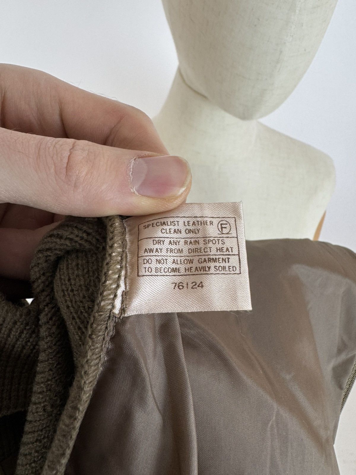 Vintage C&A Vintage Leather Cardigan Knit Retro Jacket Size 12 Size M / US 6-8 / IT 42-44 - 9 Thumbnail