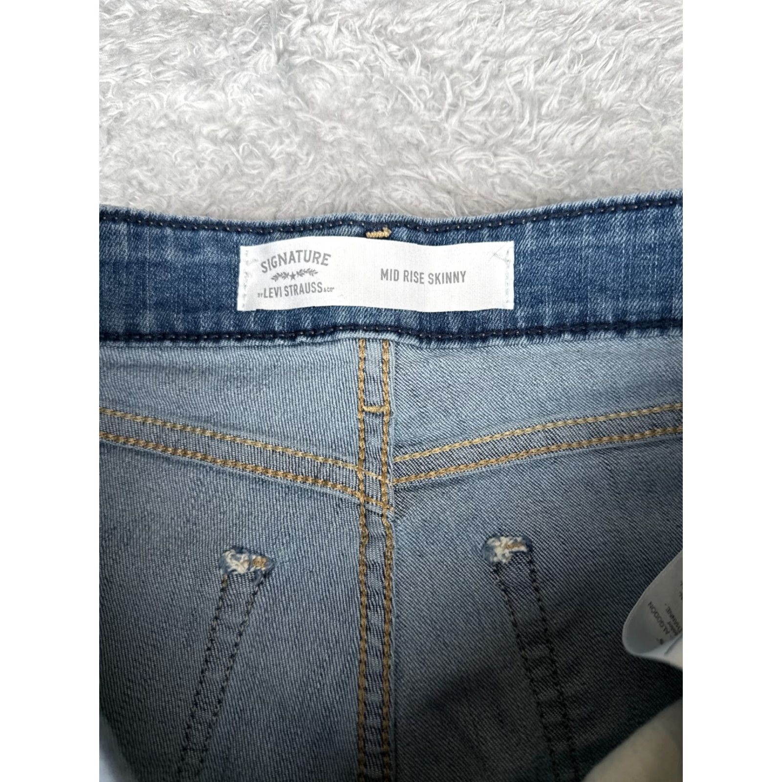 Levi's Levis Jeans Women 26 Blue Denim Mid Rise Skinny Signature Cotton Blend 26x28 Size 26" / US 2 / IT 38 - 6 Thumbnail