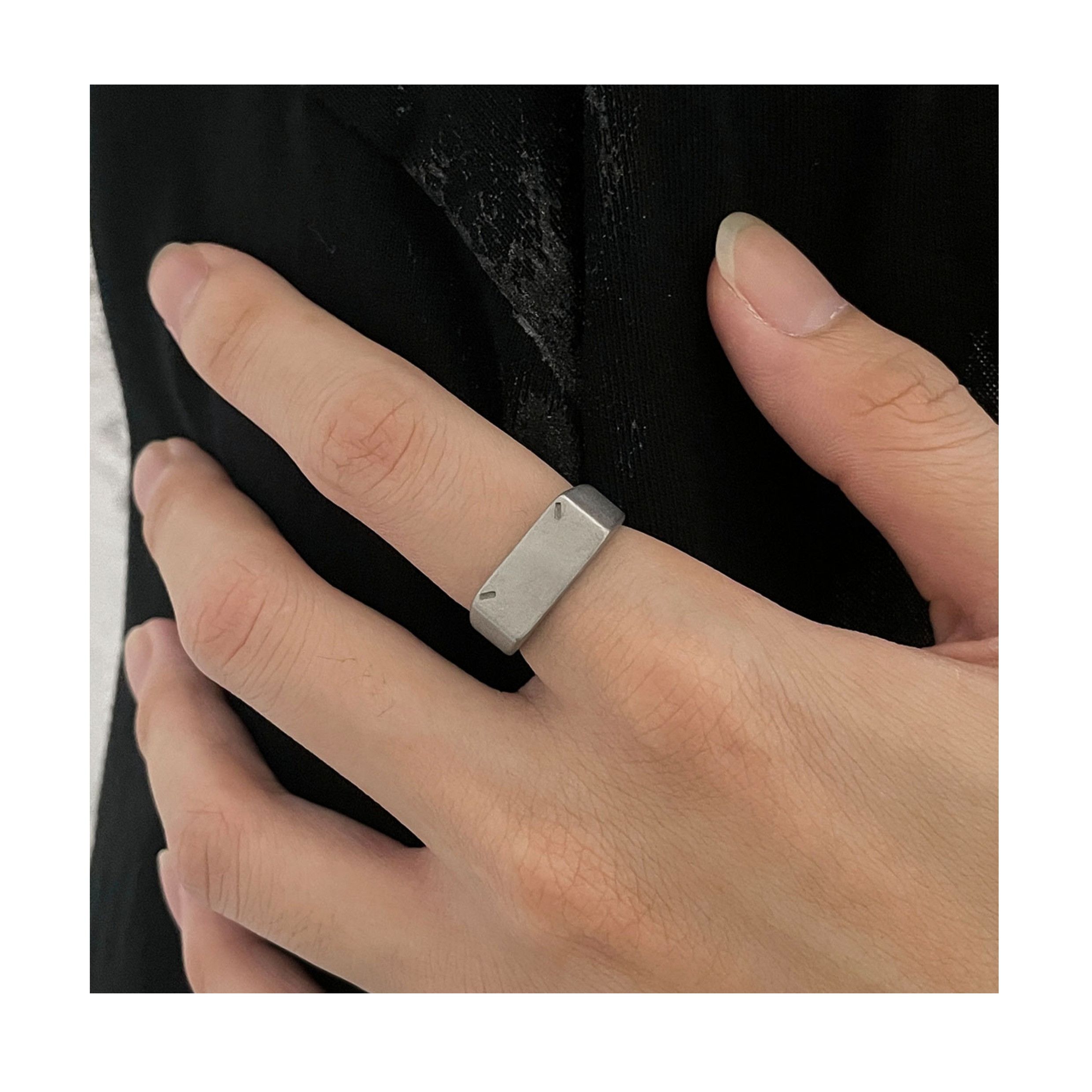 Jewelry Jewelry Rings Open Size Chrome Ring (Size 7-13) Size ONE SIZE - 4 Thumbnail