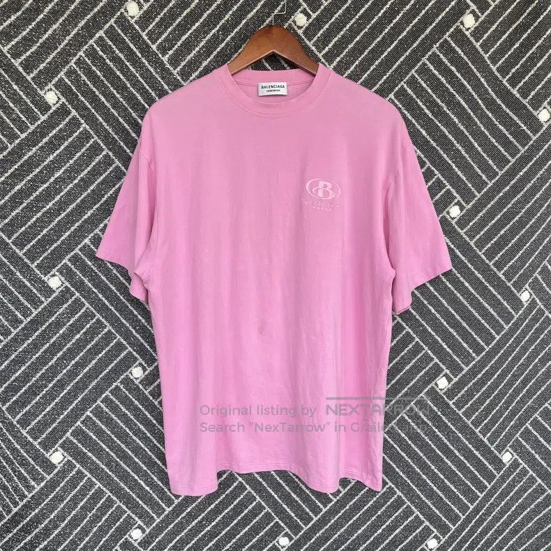 Balenciaga Balenciaga Pink short-sleeved T-shirt Size US S / EU 44-46 / 1 - 1 Thumbnail