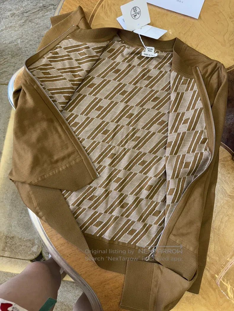 Other Hermes Caramel Color Double-Sided Cardigan Size XS / US 0-2 / IT 36-38 - 2 Thumbnail