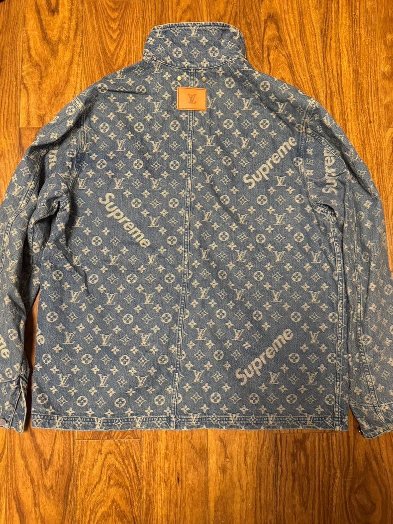 Louis Vuitton Louis Vuitton x Supreme Denim Jacket 52-2508 Size US XL / EU 56 / 4 - 2 Thumbnail