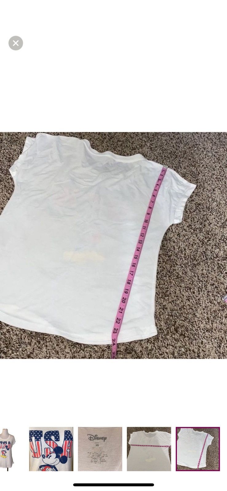 Disney Disney XS Mickey Mouse USA tee Size XS / US 0-2 / IT 36-38 - 4 Thumbnail