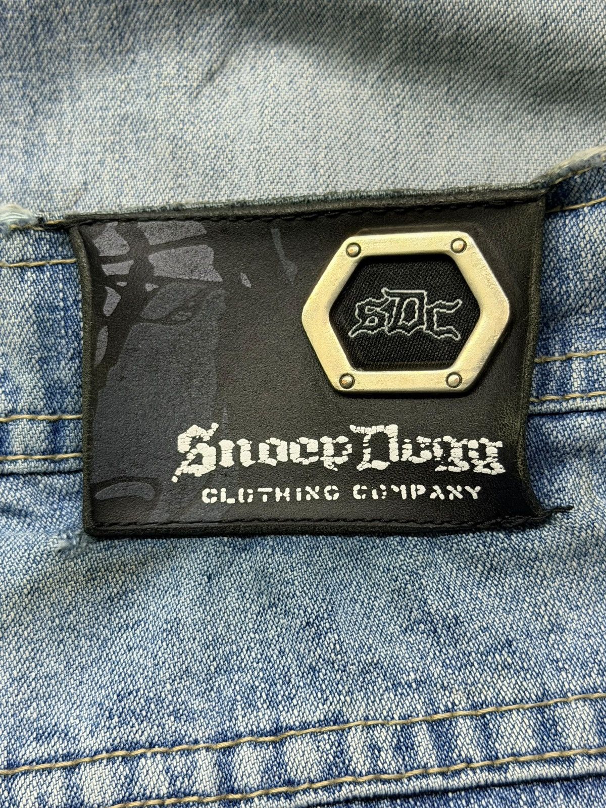 Snoop Dogg Vintage Snoop Dogg Clothing Company Baggy Distressed Denim Size US 31 - 11 Thumbnail